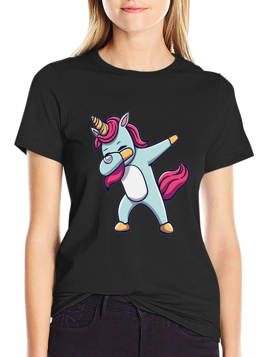 Unicorn Dab Black T-Shirt