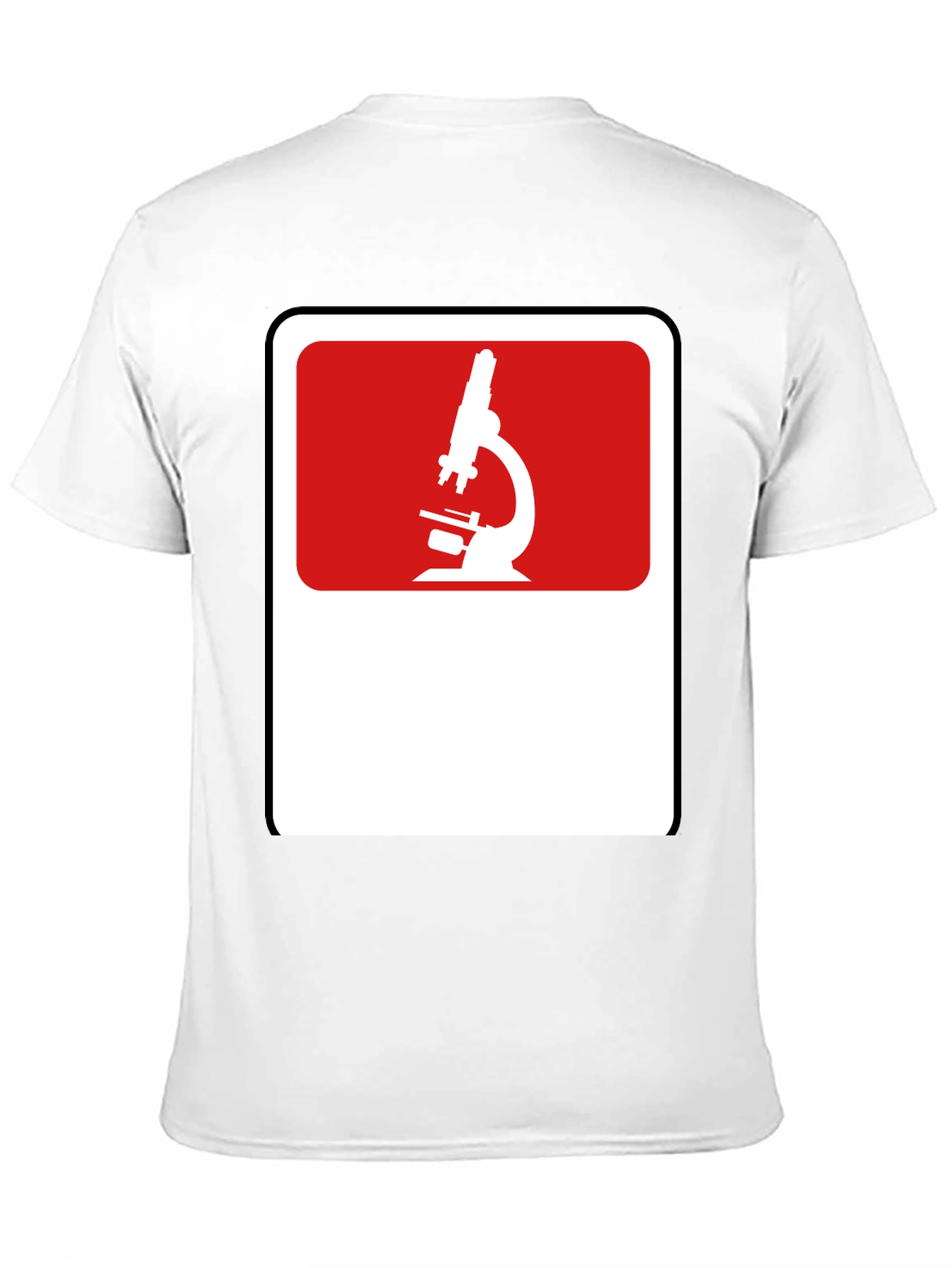 Science Microscope Graphic Black T-Shirt