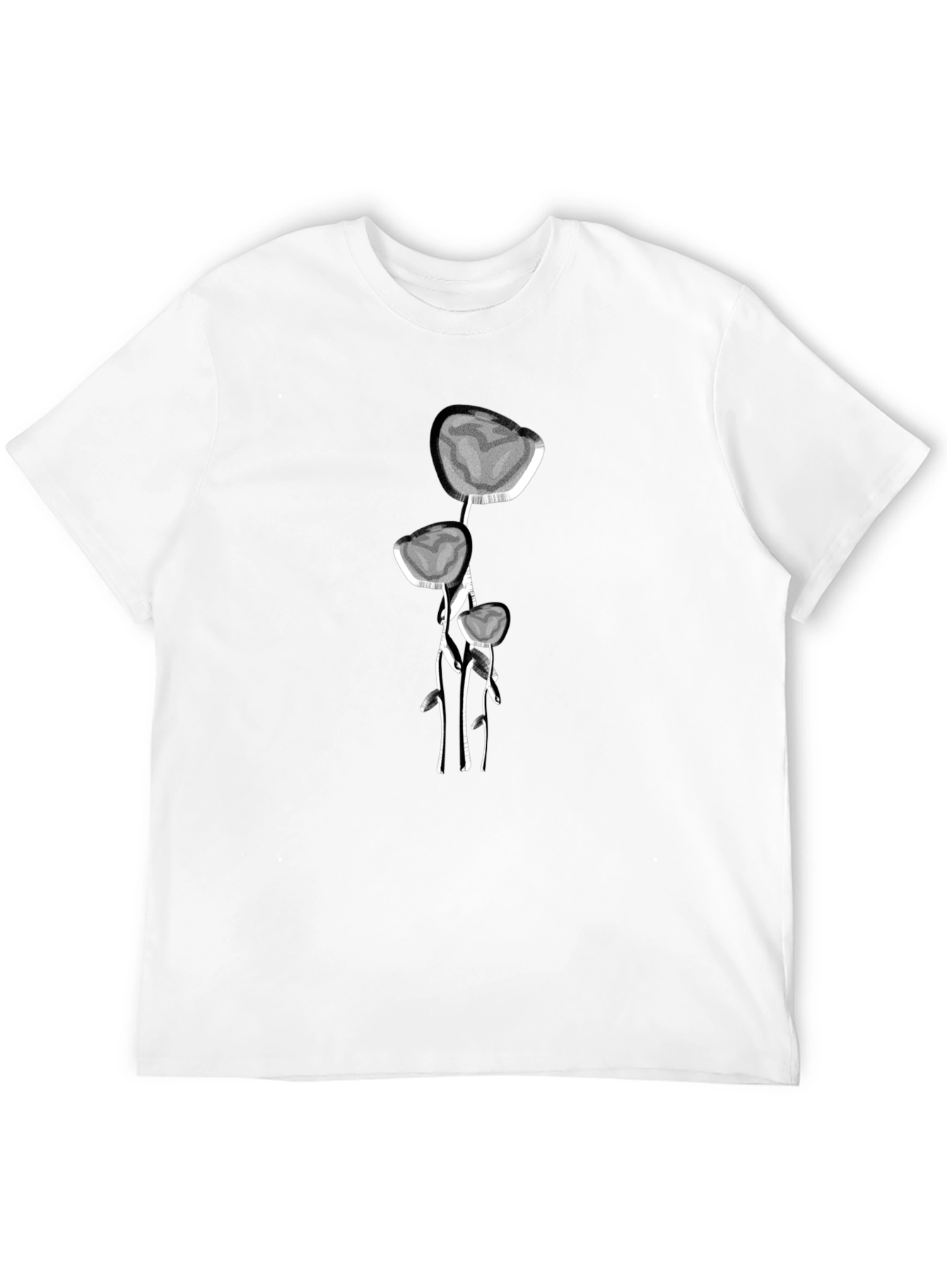 Abstract Floral Design T-Shirt