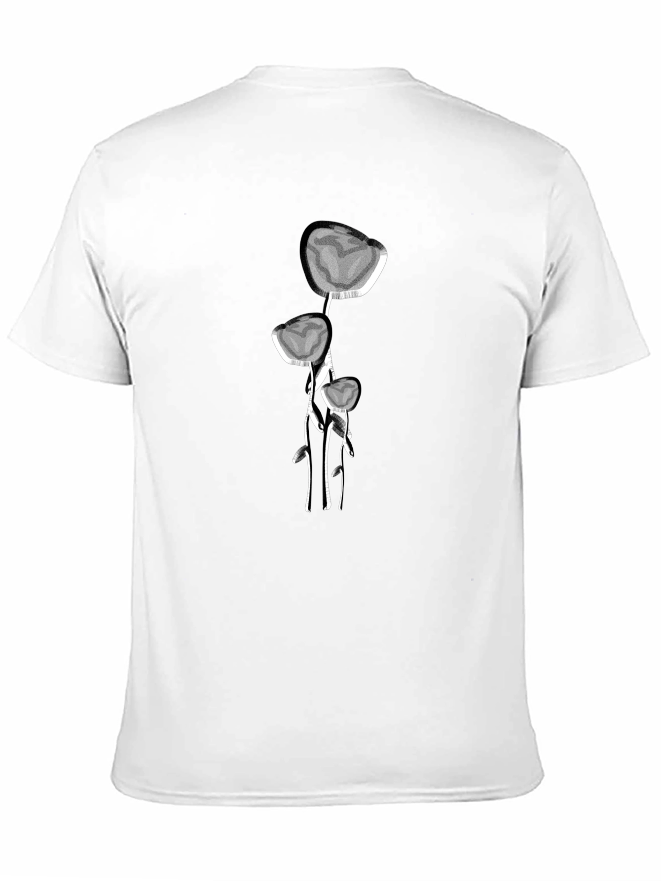 Abstract Floral Design T-Shirt