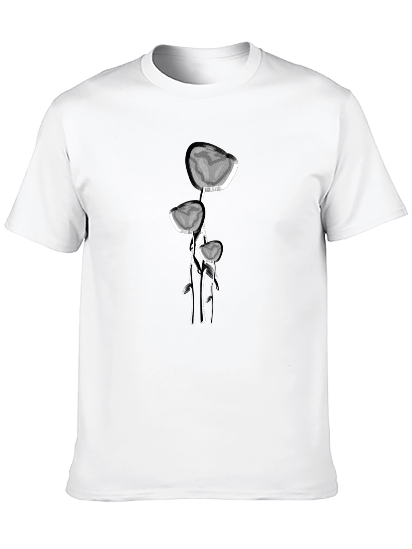 Abstract Floral Design T-Shirt