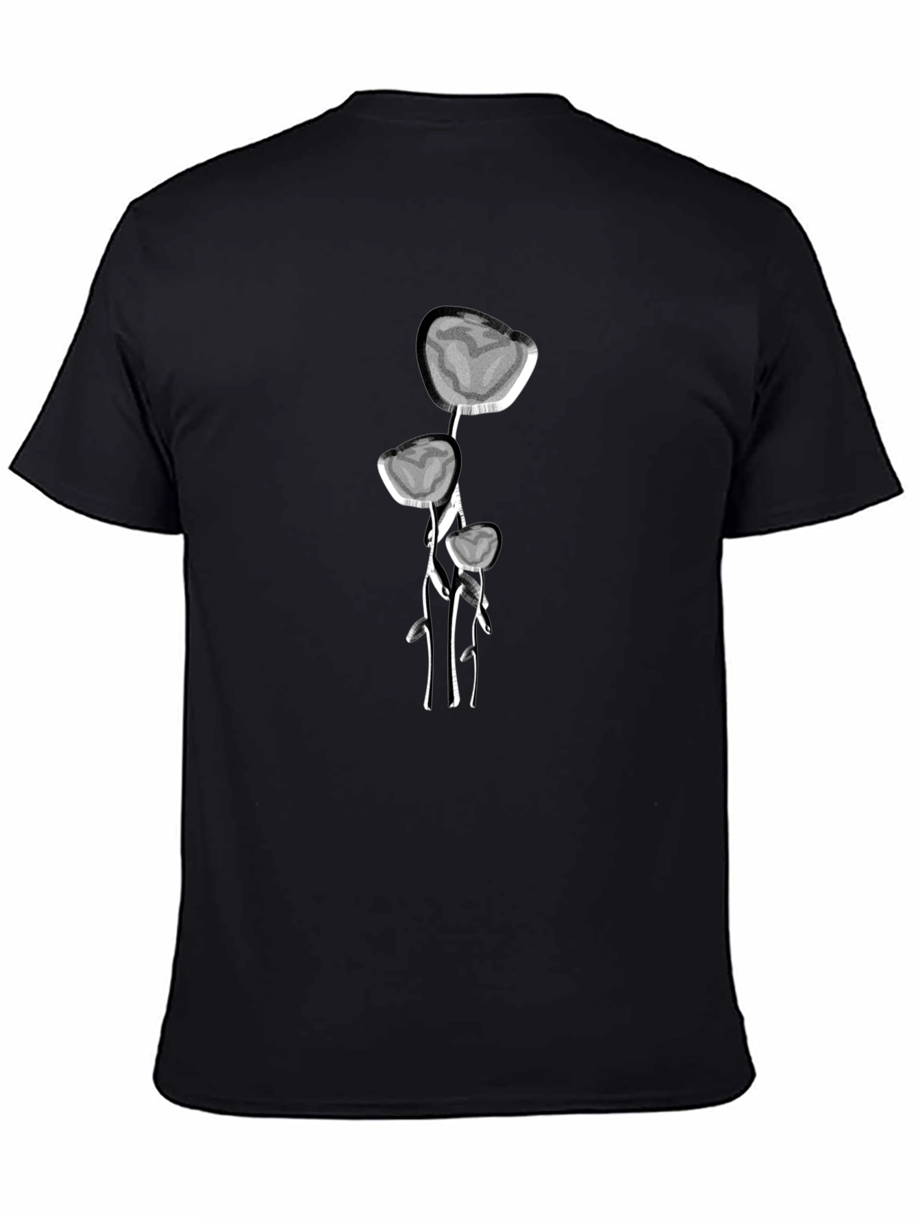 Abstract Floral Design T-Shirt