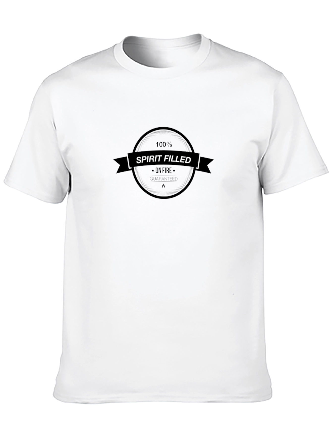 100% Spirit Filled Black T-Shirt