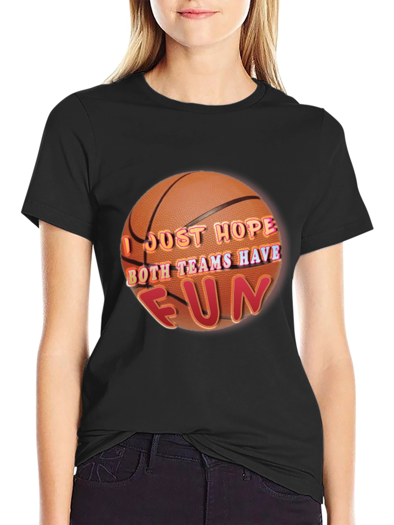 Basketball Fun Graphic T-Shirt