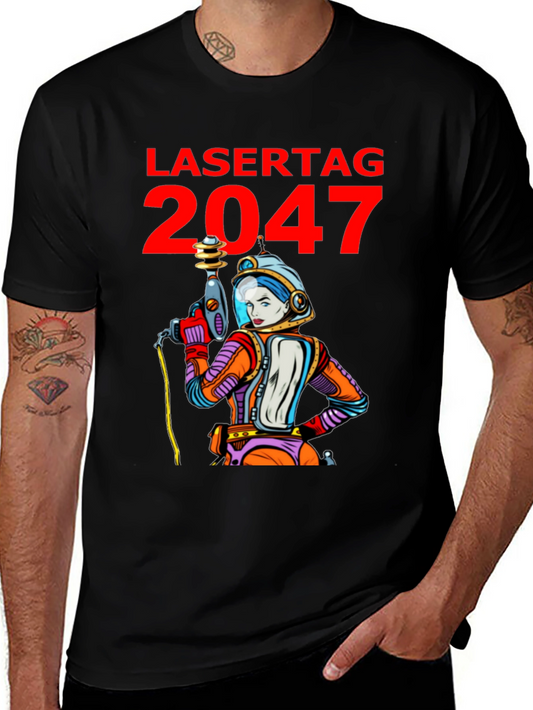 Lasertag 2047 Graphic T-Shirt - Sci-Fi Retro Tee