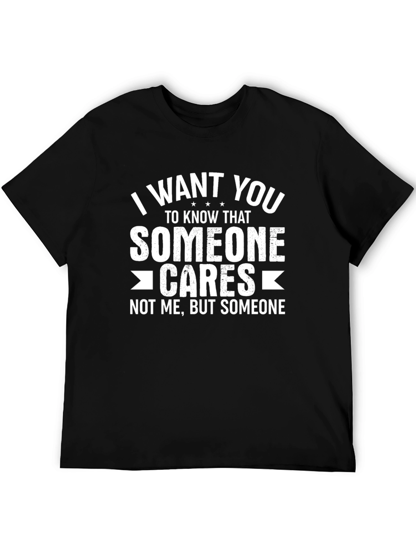 Someone Cares Graphic T-Shirt - Black
