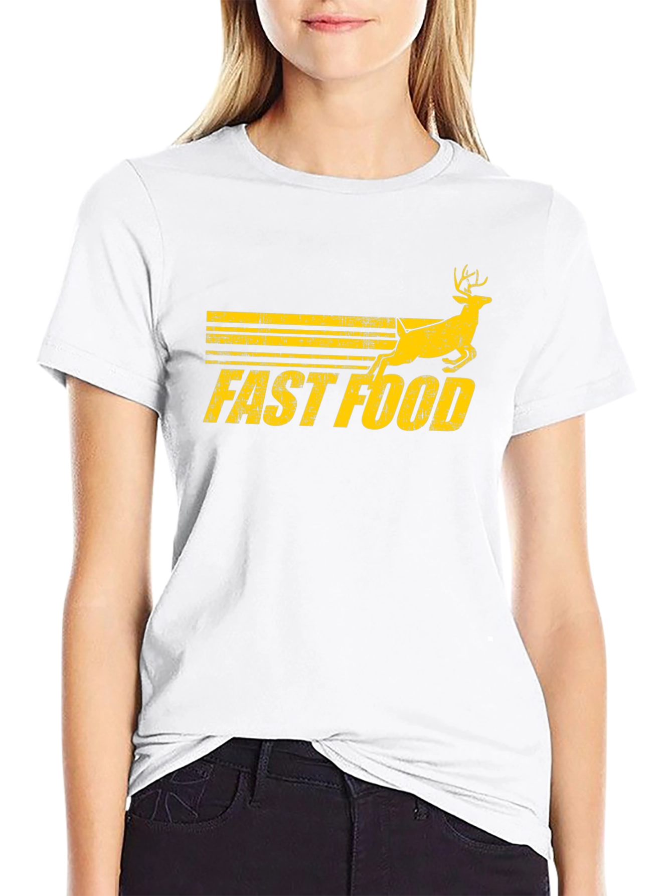 Fast Food Deer Graphic Tee