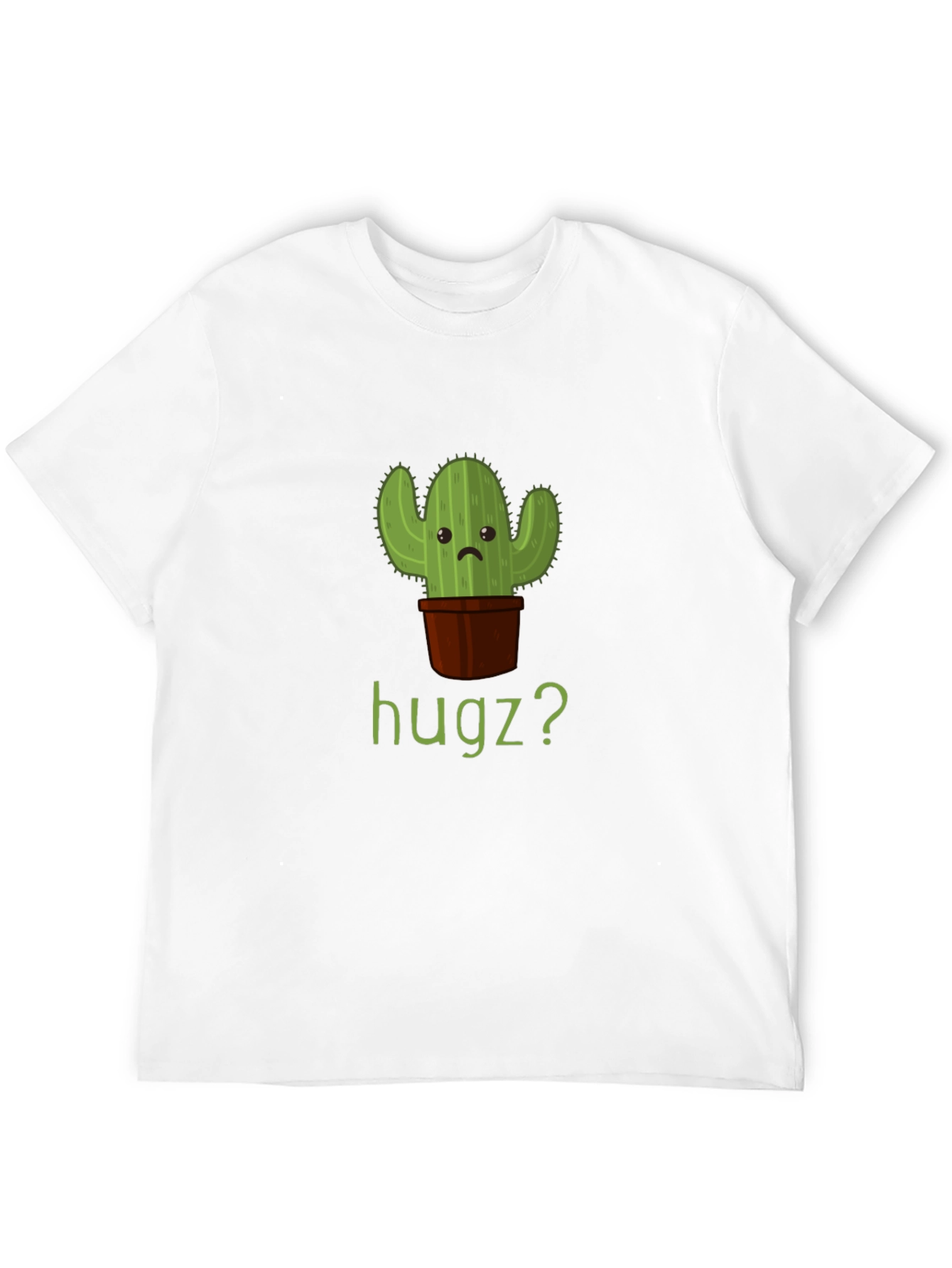 Cactus Hugz? Mens Graphic T-Shirt - Black