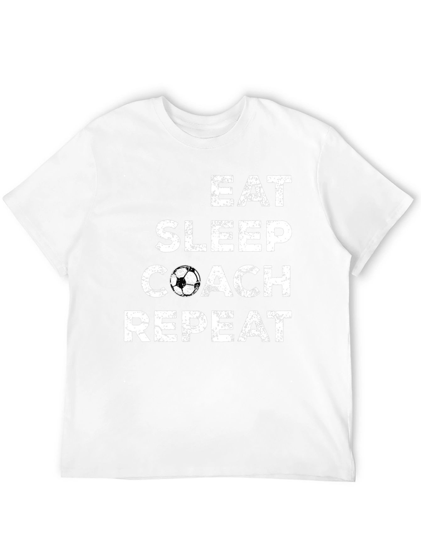 Eat Sleep Coach Repeat Soccer T-Shirt