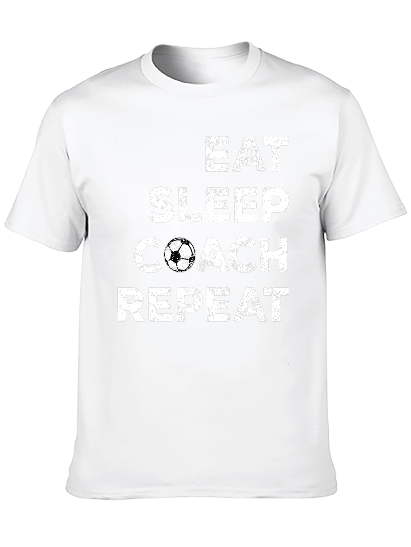 Eat Sleep Coach Repeat Soccer T-Shirt