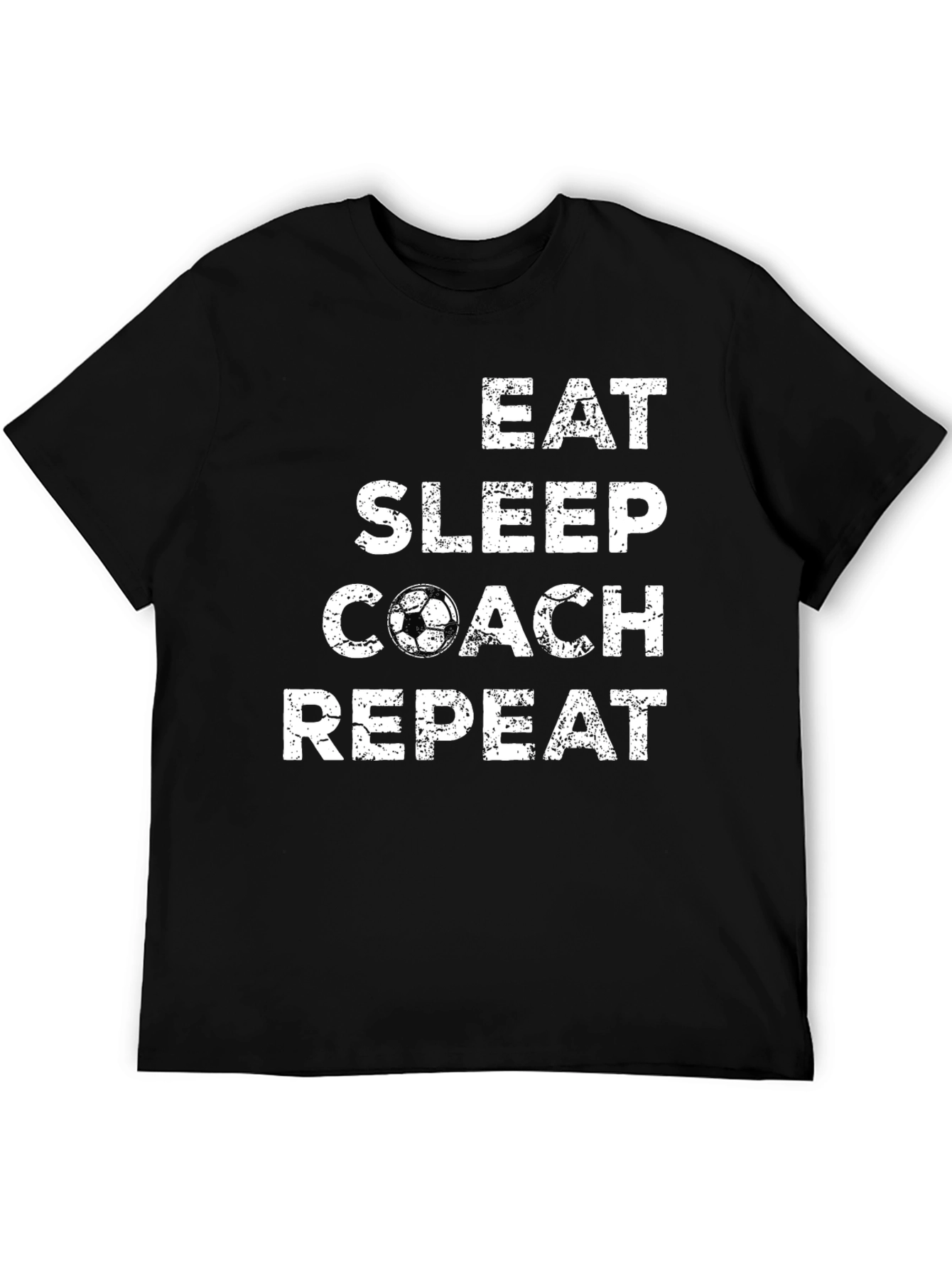 Eat Sleep Coach Repeat Soccer T-Shirt