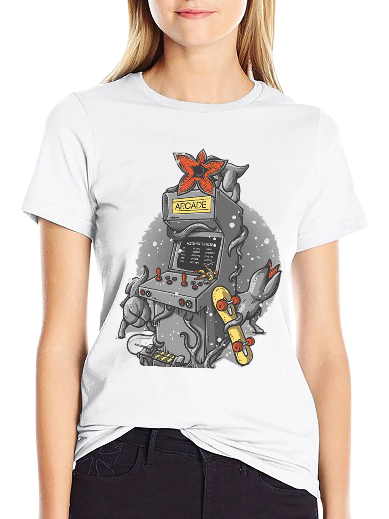 Arcade Game Demogorgon Tee