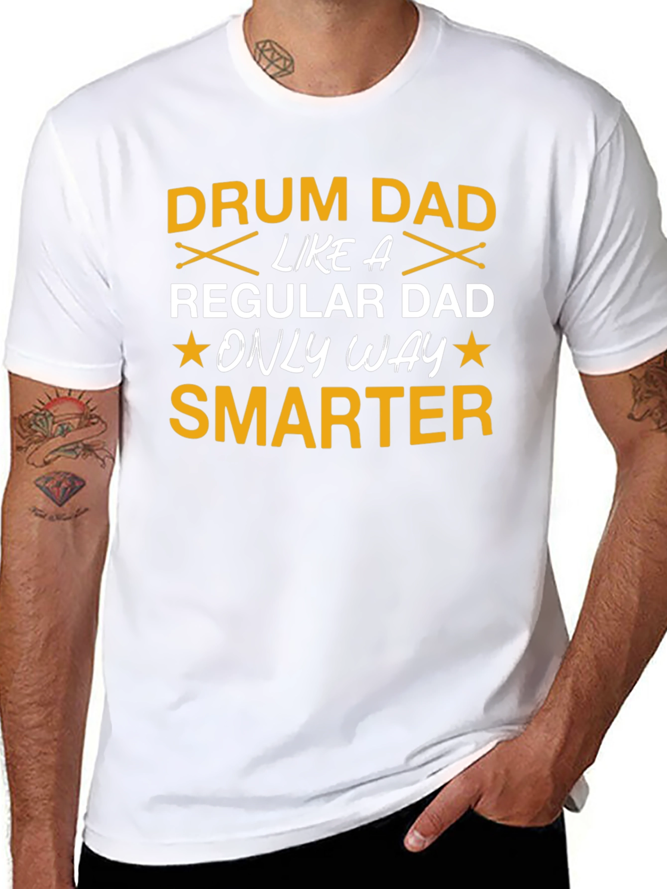 Drum Dad T-Shirt: Smarter Than Your Average Dad!