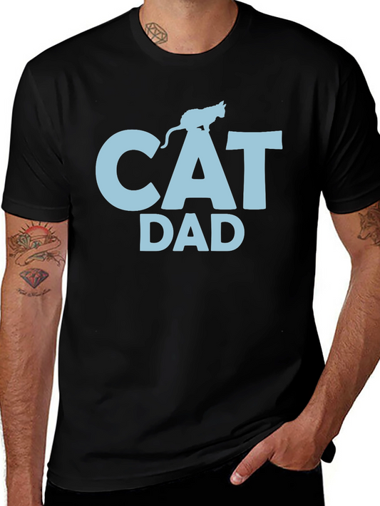 Cat Dad T-Shirt - Funny Feline Lover Tee