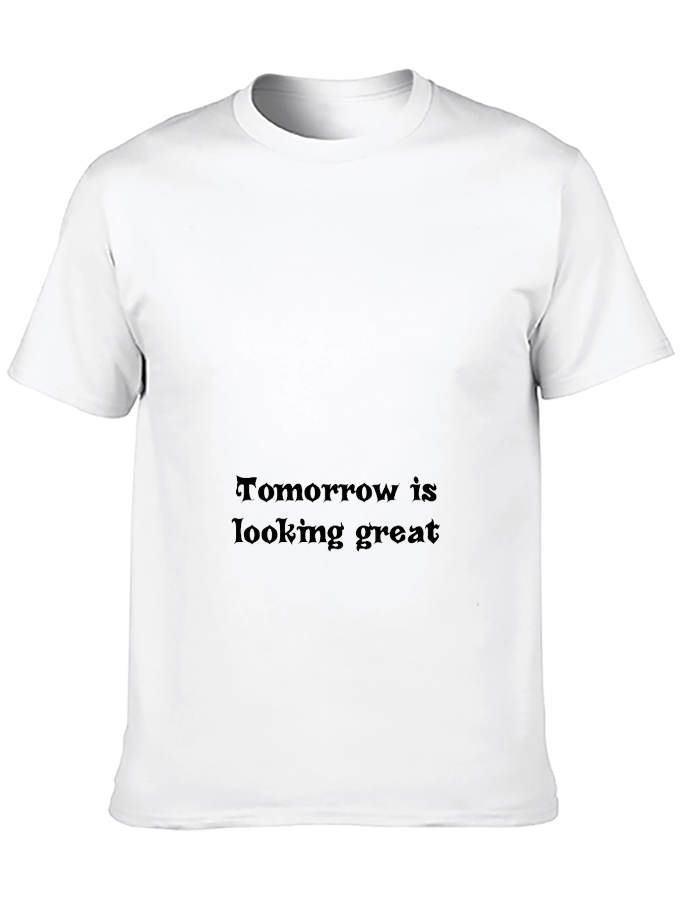 Tomorrow Looks Great Black Graphic Tee