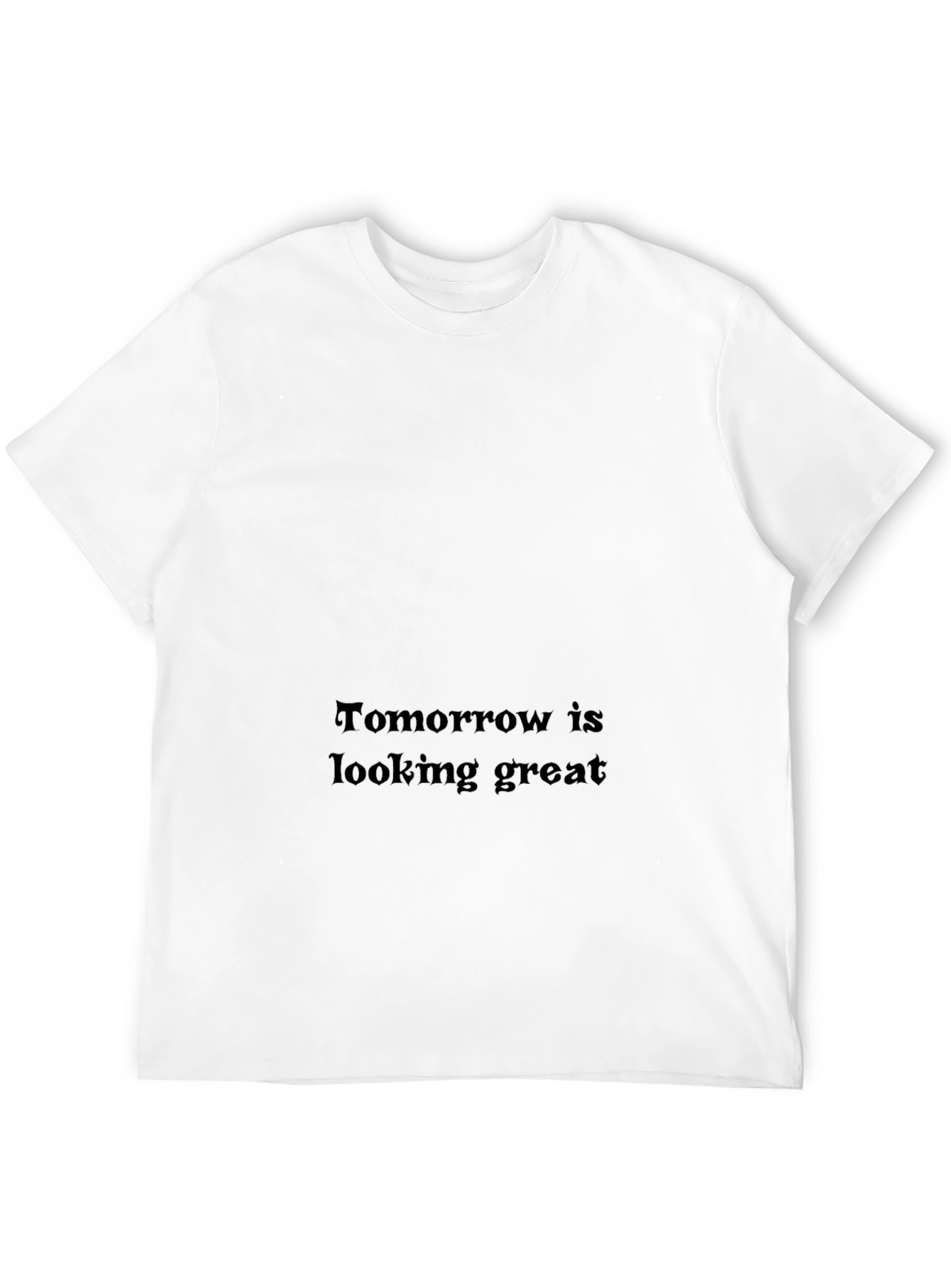 Tomorrow Looks Great Black Graphic Tee