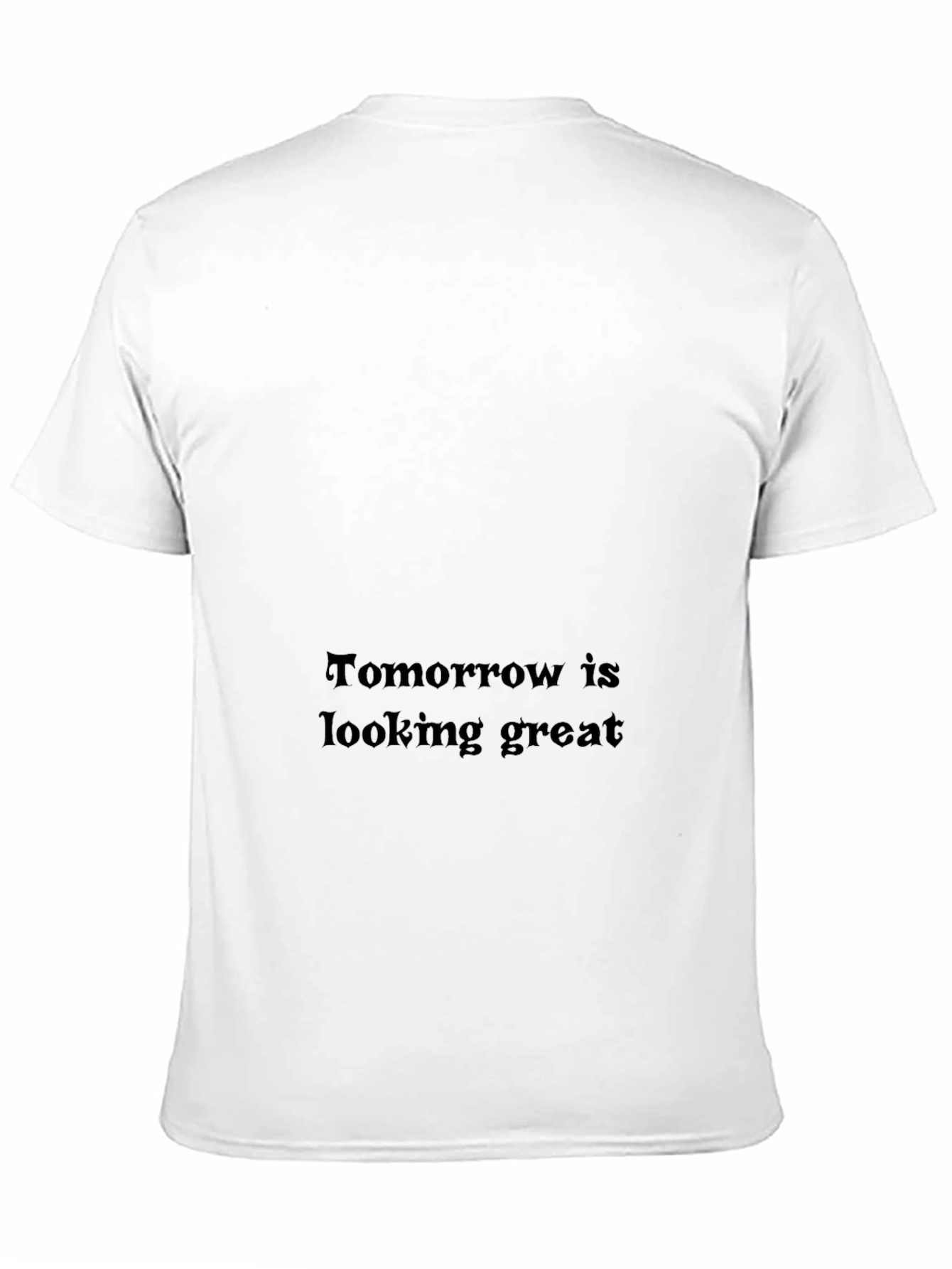 Tomorrow Looks Great Black Graphic Tee