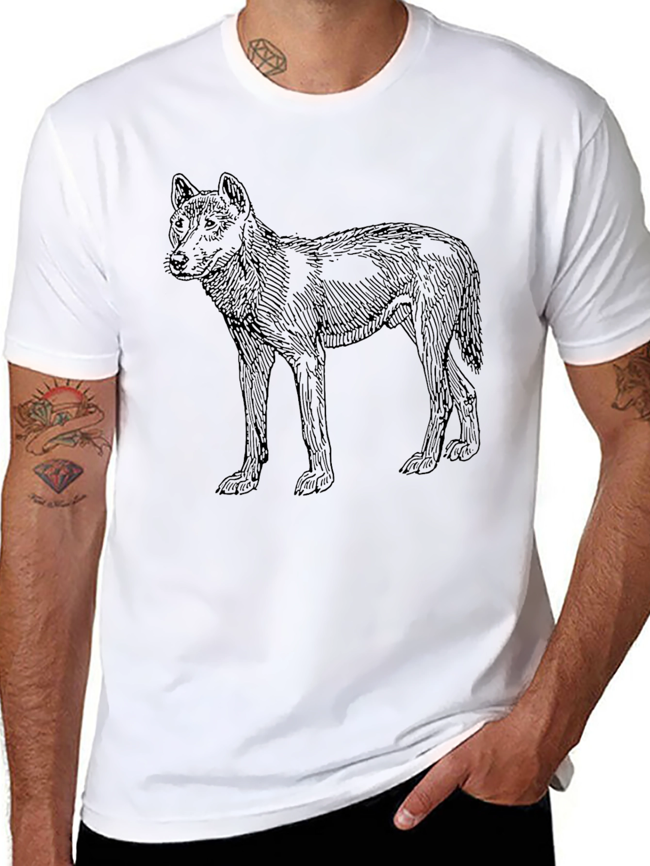 Black Dingo Graphic Tee - Mens Classic Fit