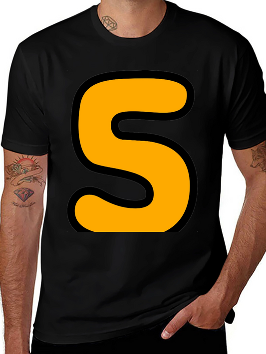 Bold S Graphic T-Shirt - Statement Tee