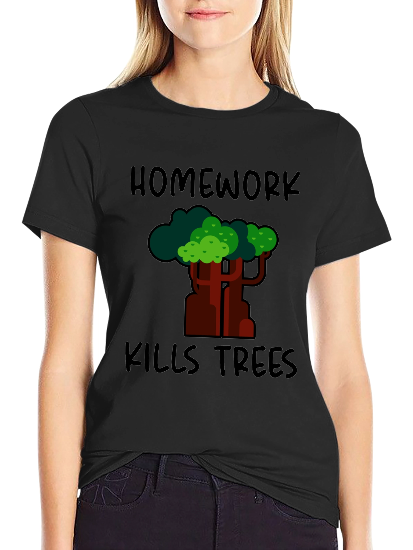 Homework Kills Trees Graphic Tee