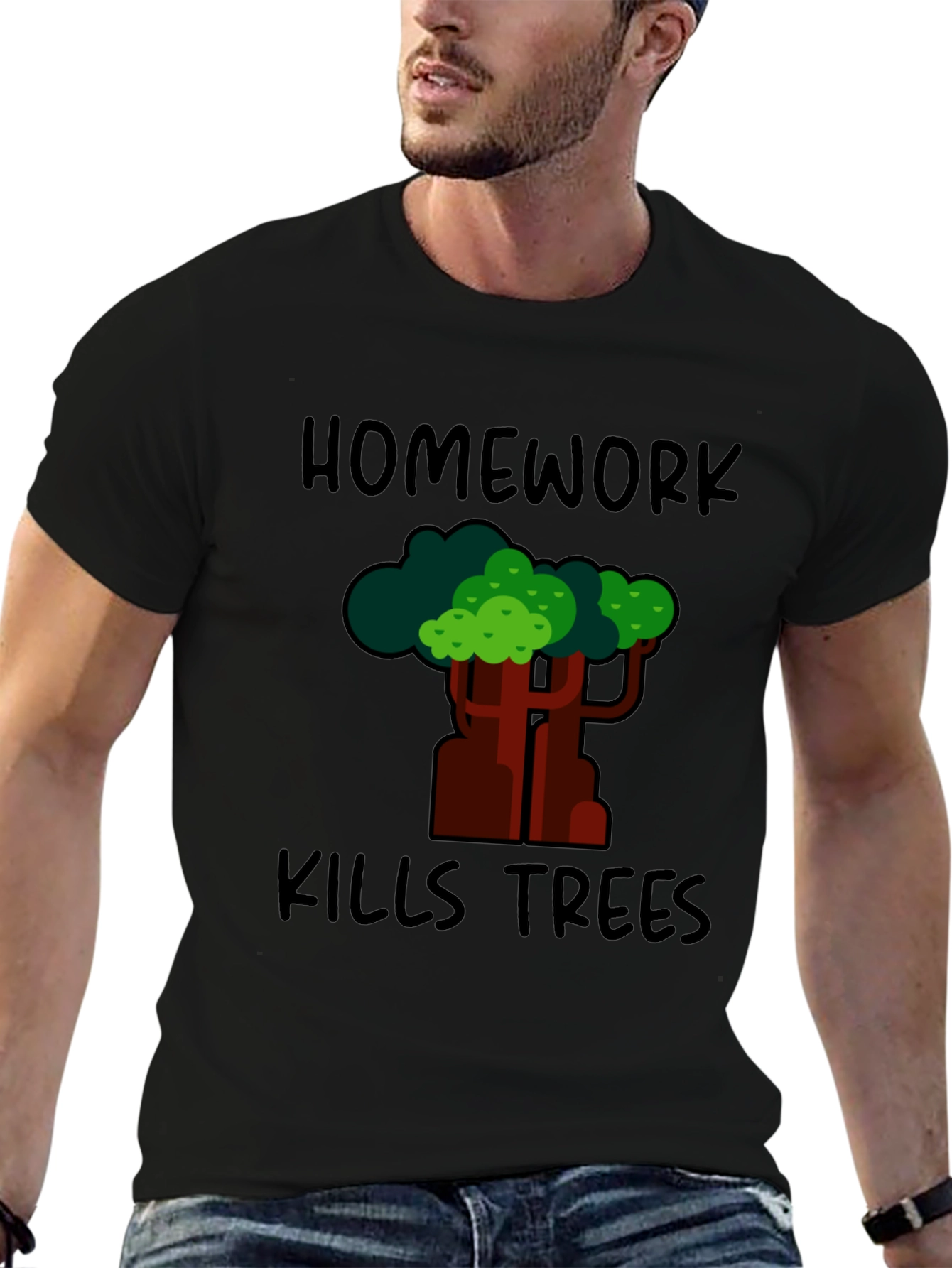 Homework Kills Trees Graphic Tee
