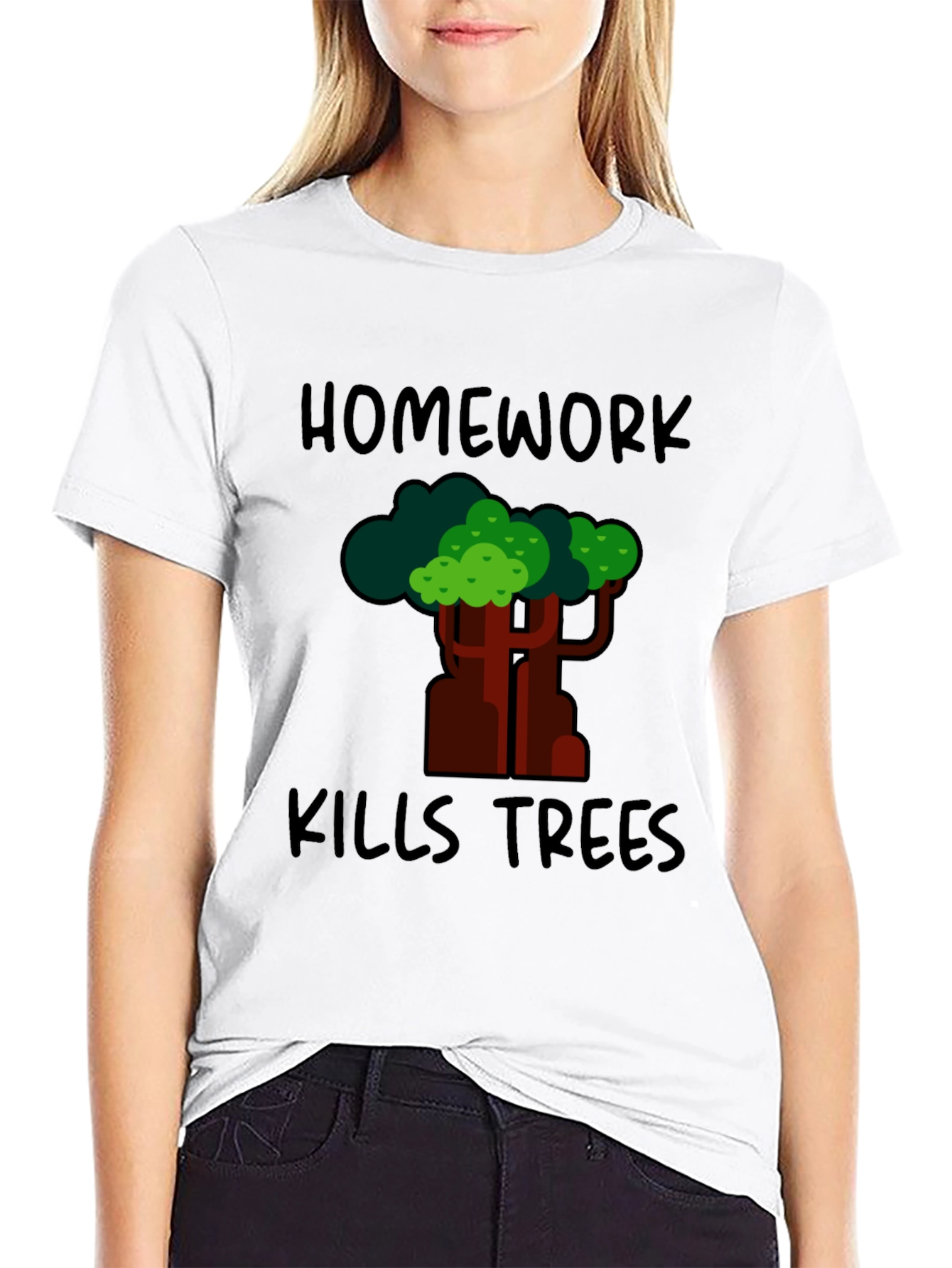 Homework Kills Trees Graphic Tee