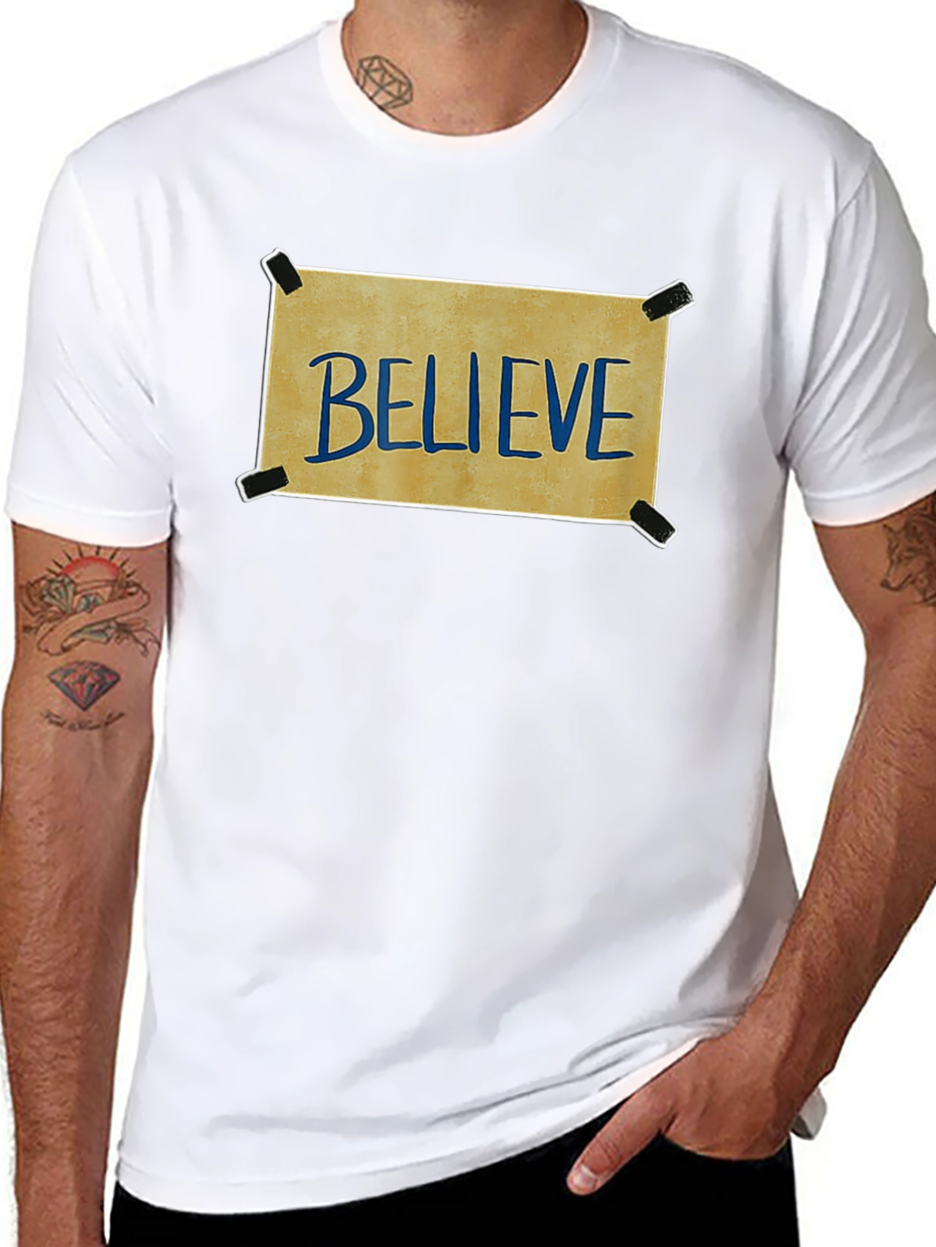 Believe Graphic T-Shirt - Soft Cotton Blend