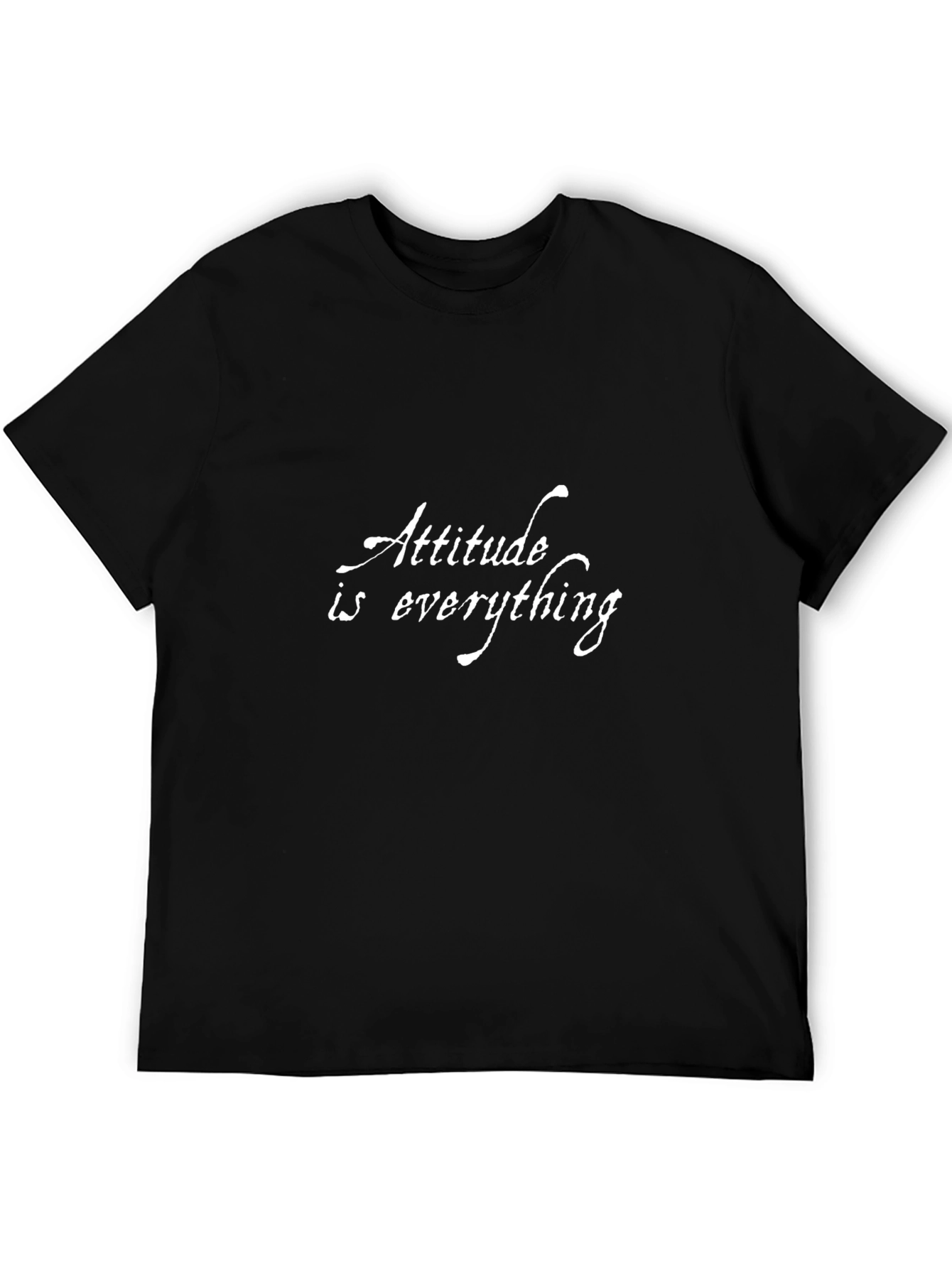 Attitude Is Everything Graphic Tee - Mens Black T-Shirt