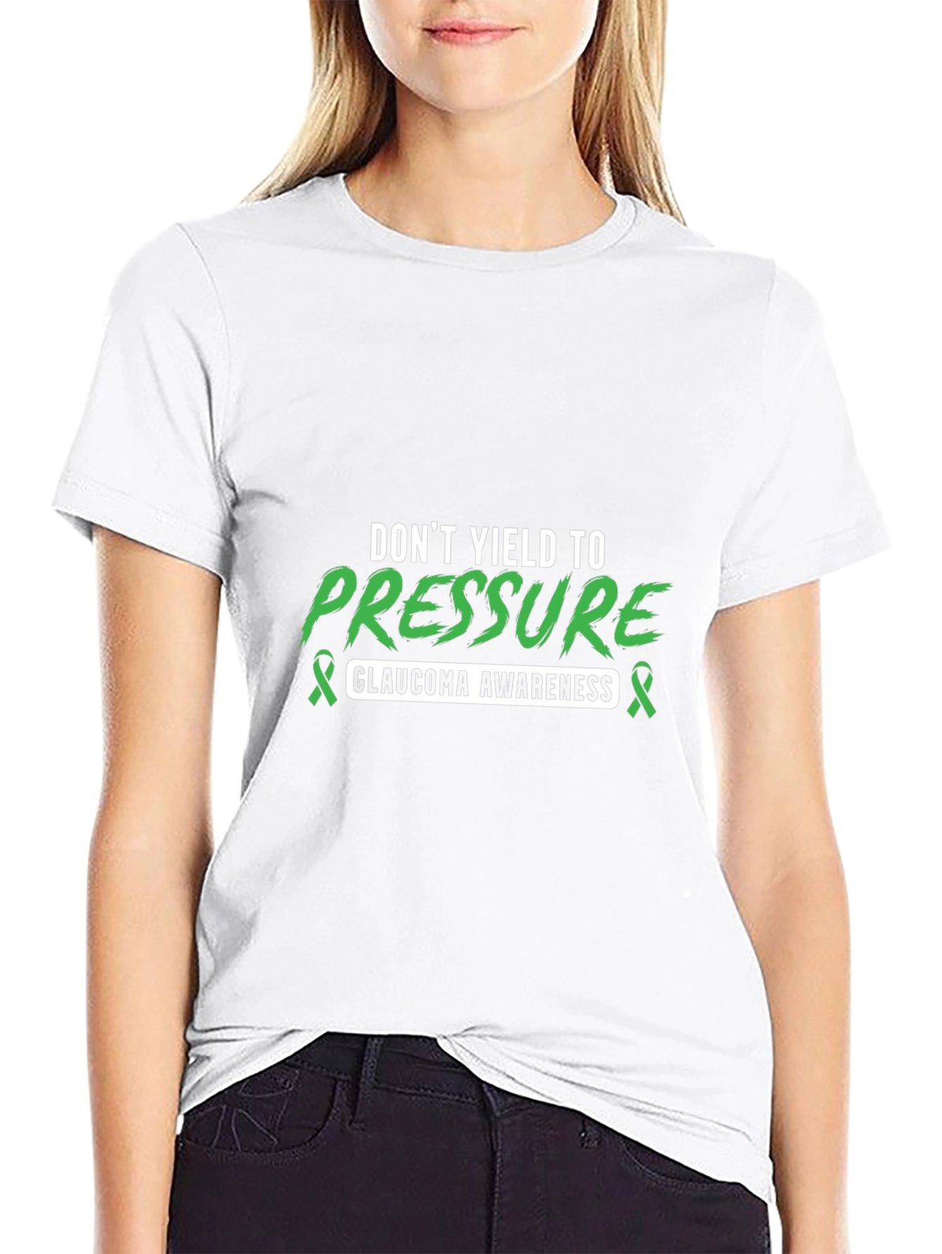 Glaucoma Awareness Tee - Dont Yield to Pressure