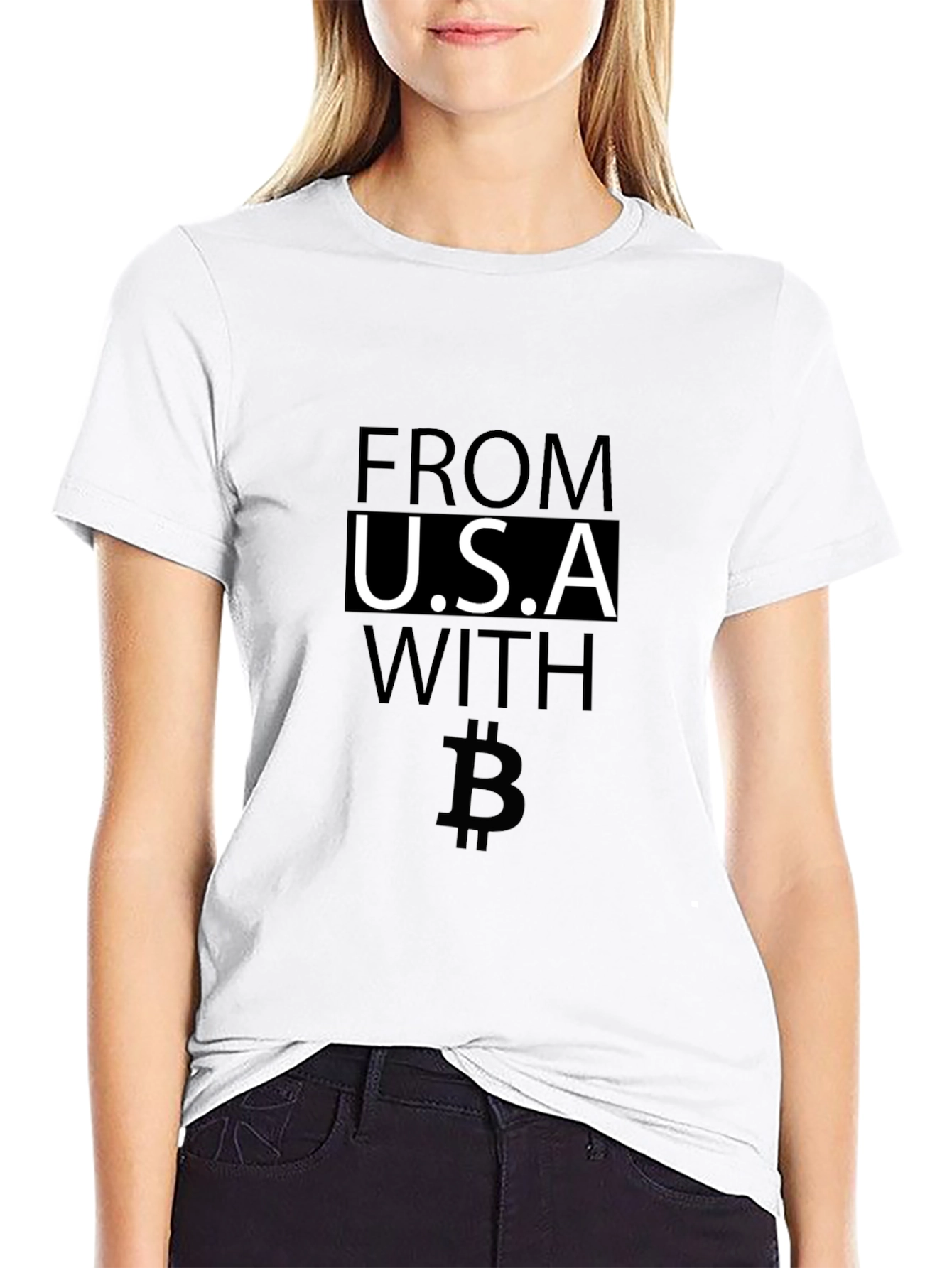 USA Bitcoin T-Shirt - Crypto Pride Tee