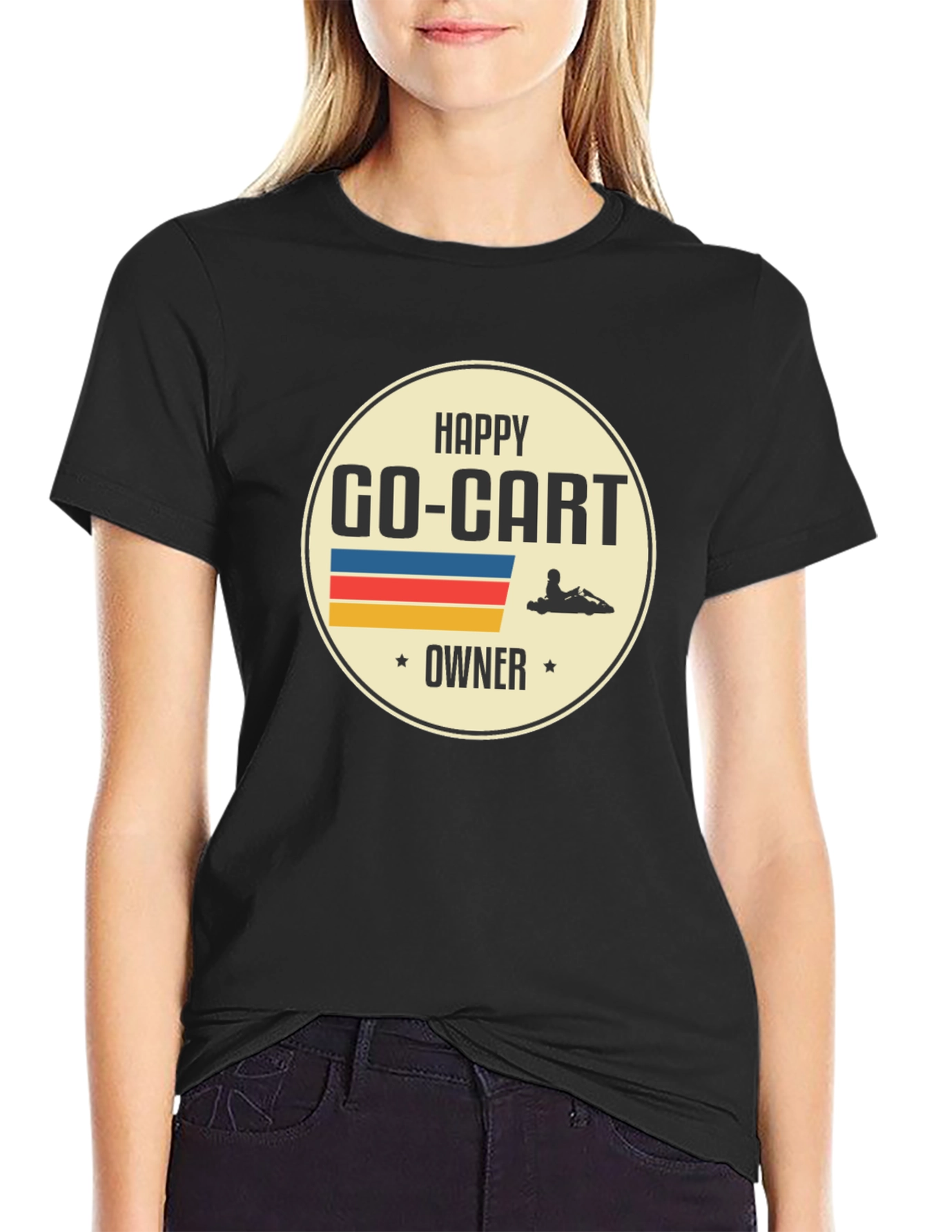 Happy Go-Kart Owner T-Shirt - Black