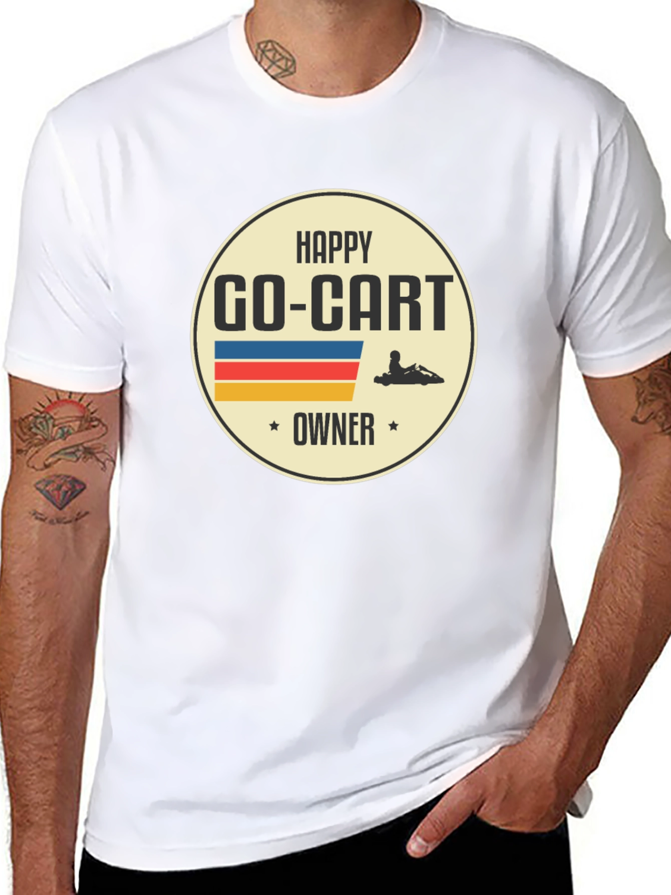 Happy Go-Kart Owner T-Shirt - Black