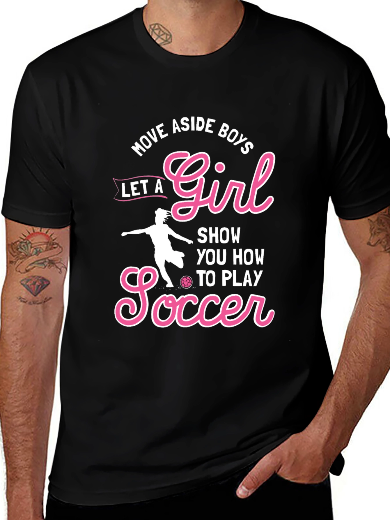 Girls Soccer Graphic T-Shirt