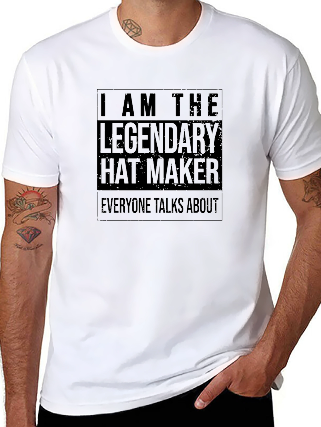 Legendary Hat Maker Graphic Tee - Black