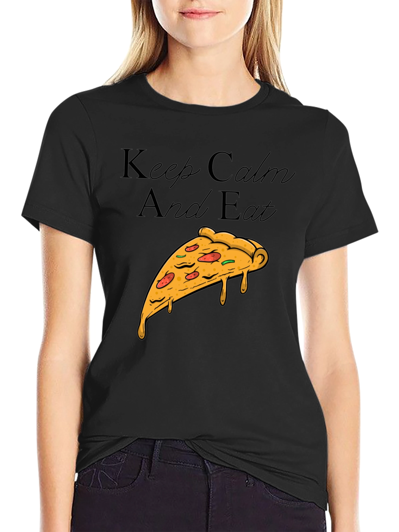 Keep Calm and Eat Pizza T-Shirt
