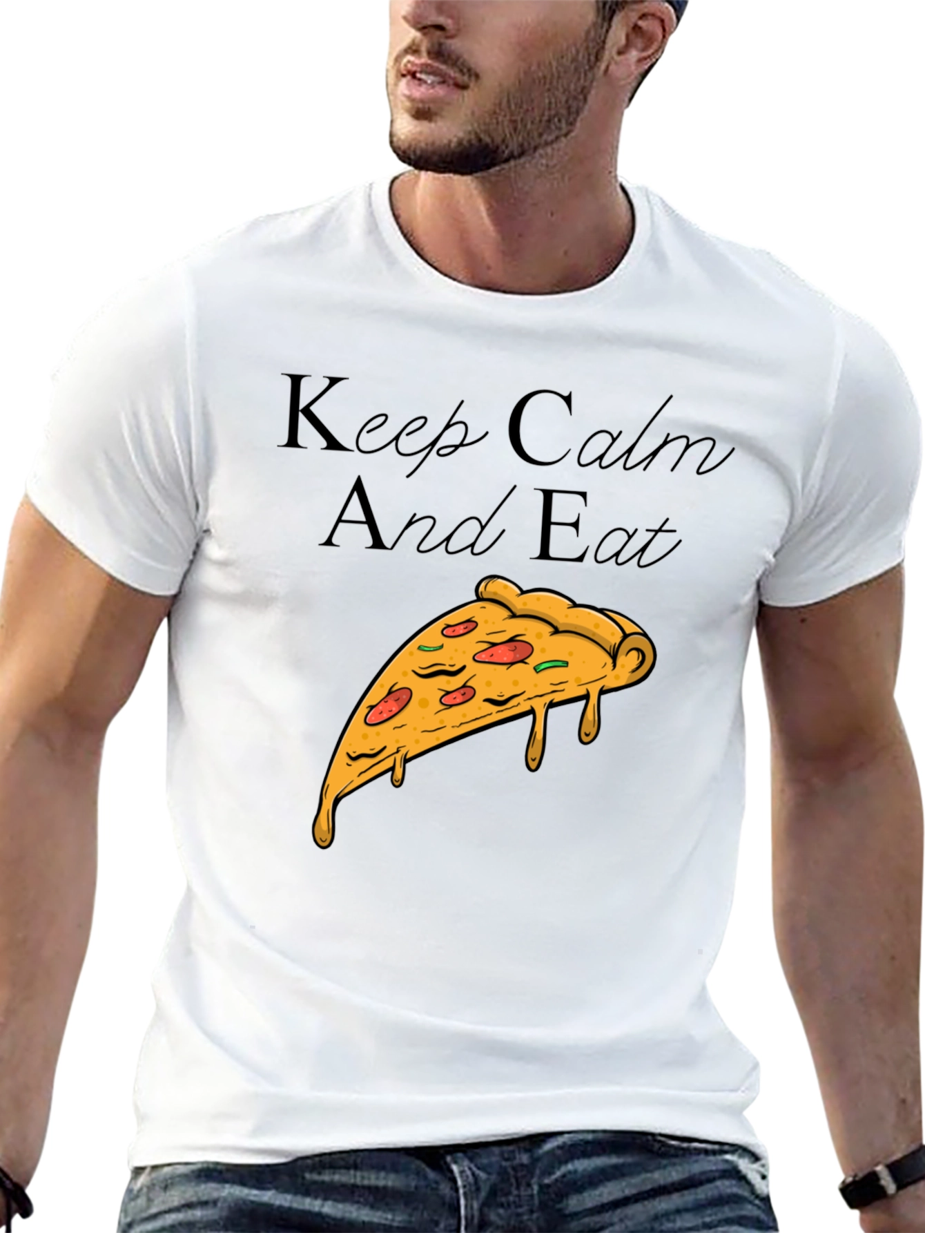 Keep Calm and Eat Pizza T-Shirt