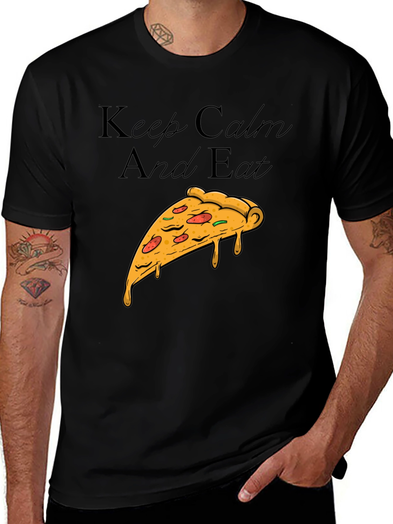 Keep Calm and Eat Pizza T-Shirt