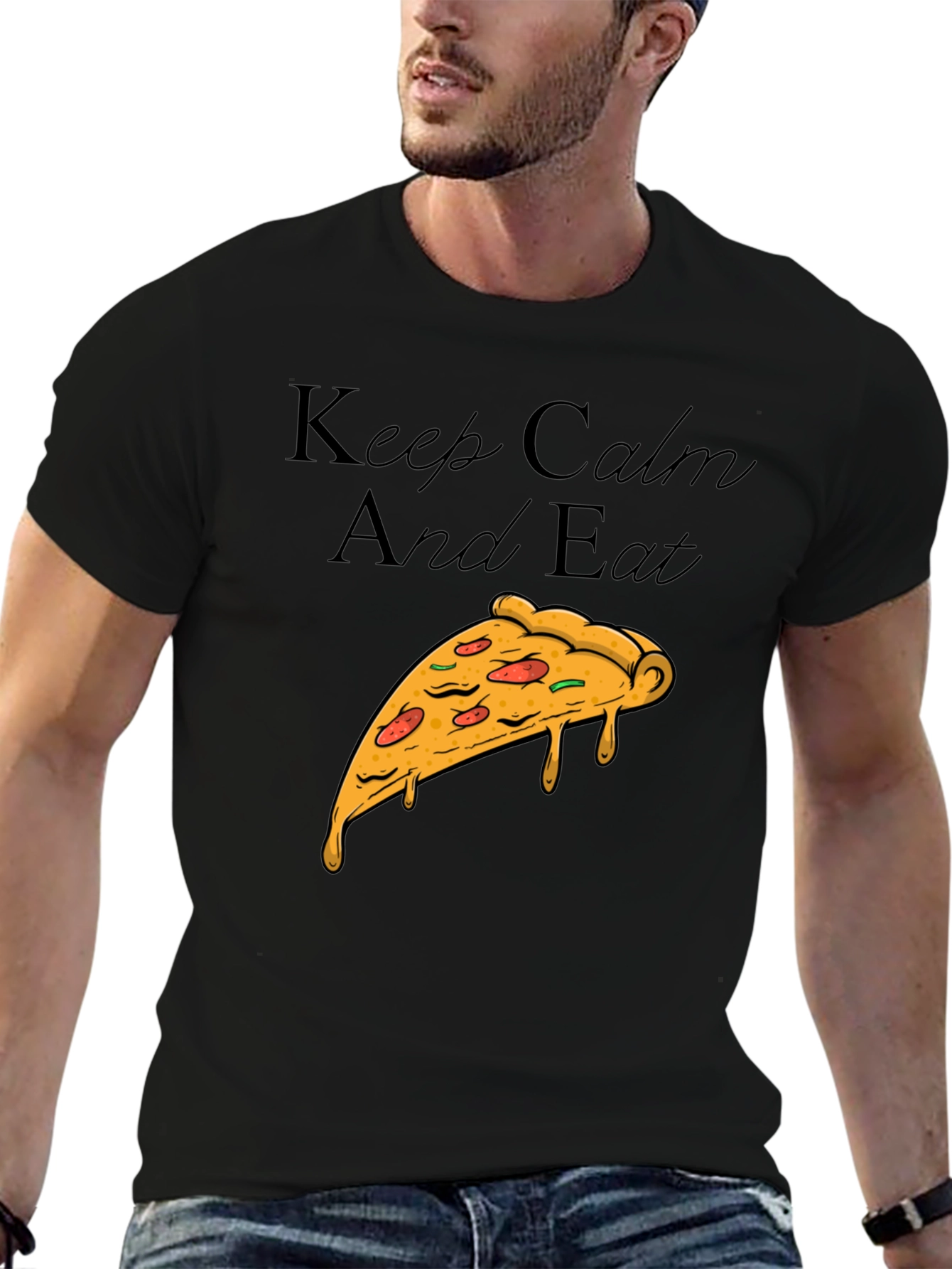 Keep Calm and Eat Pizza T-Shirt