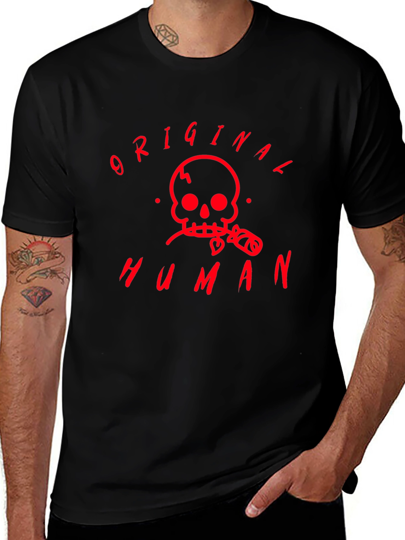 Original Human Skull Graphic Tee