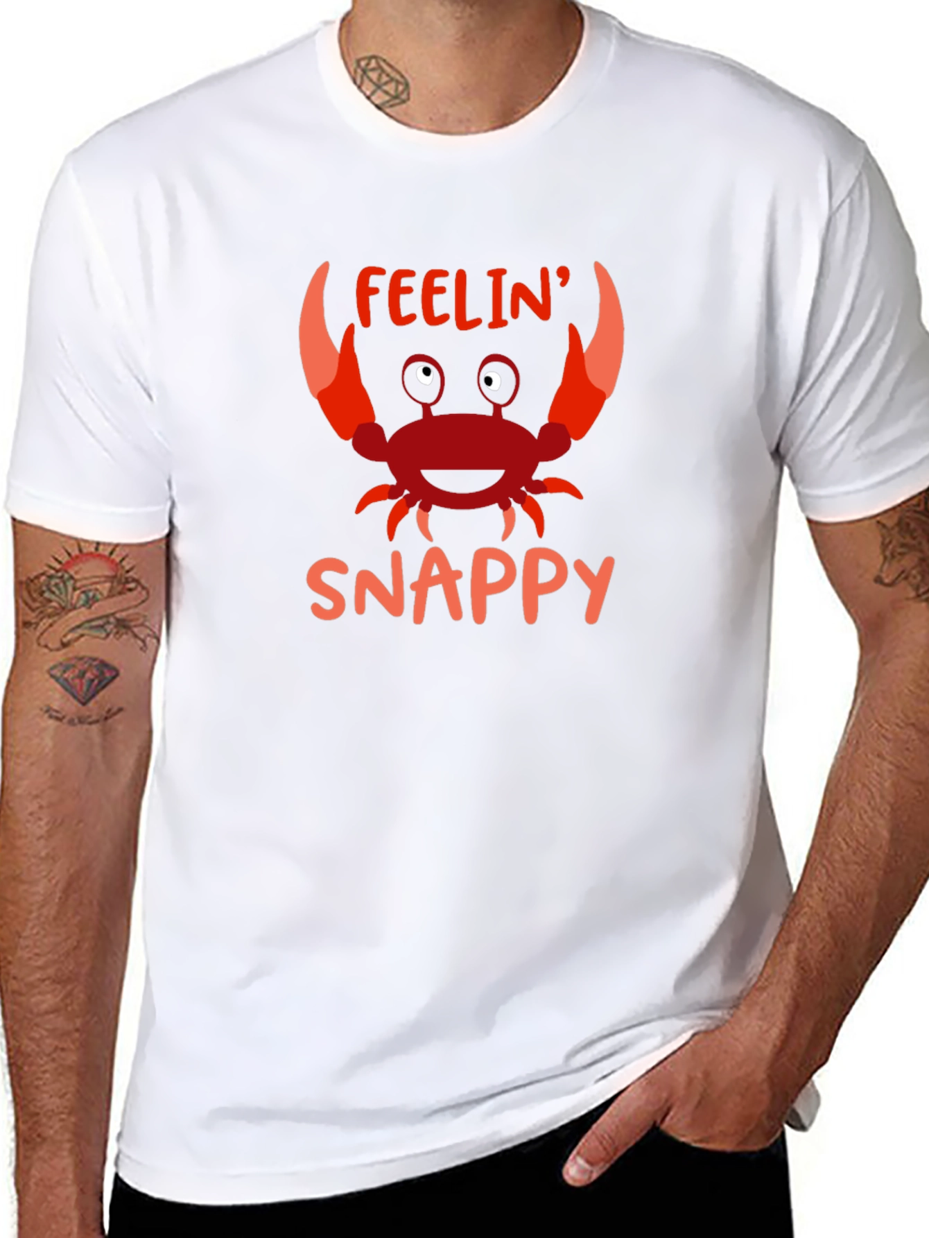 Feelin Snappy Graphic Tee - Mens Black Shirt