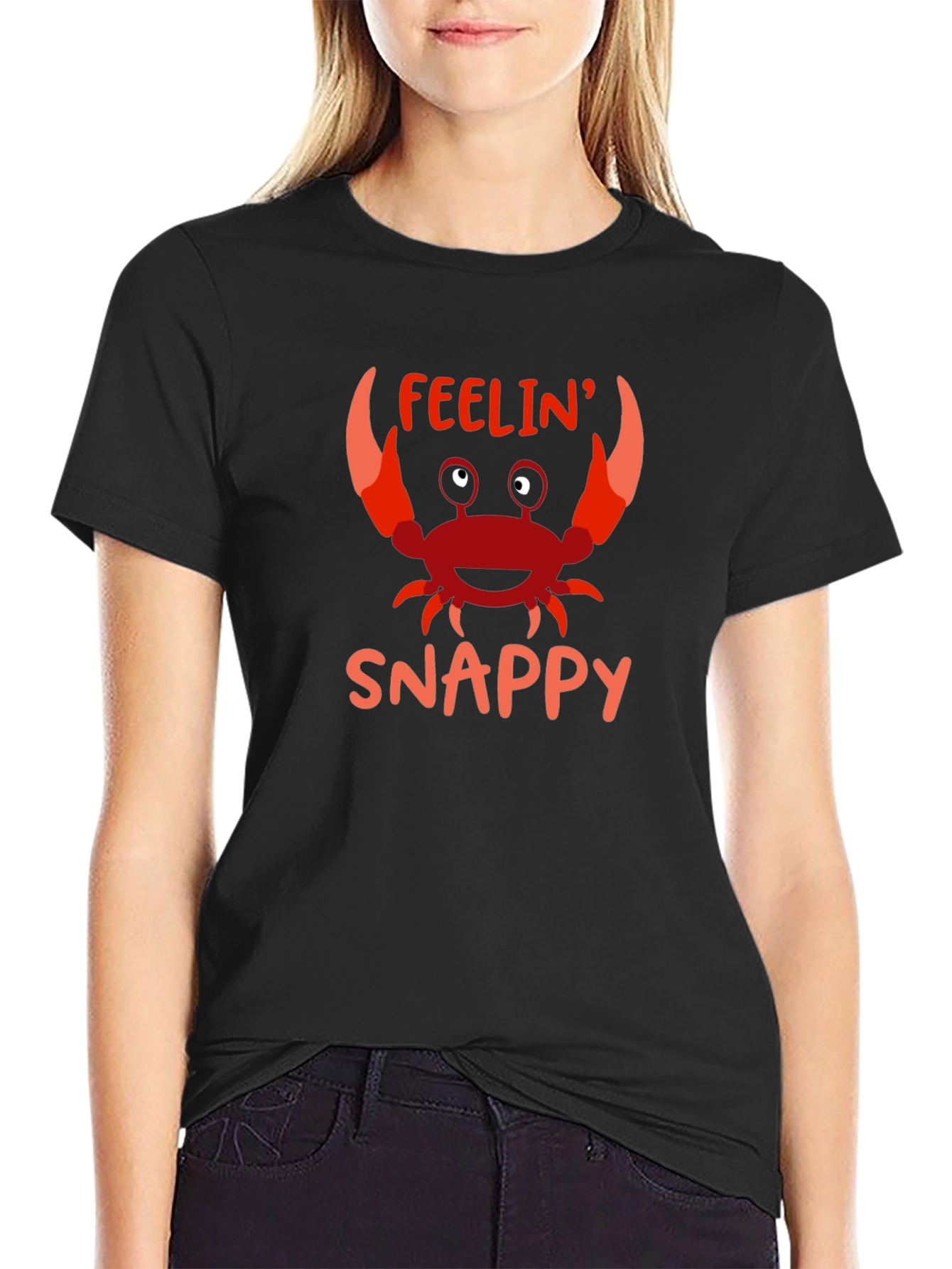 Feelin Snappy Graphic Tee - Mens Black Shirt