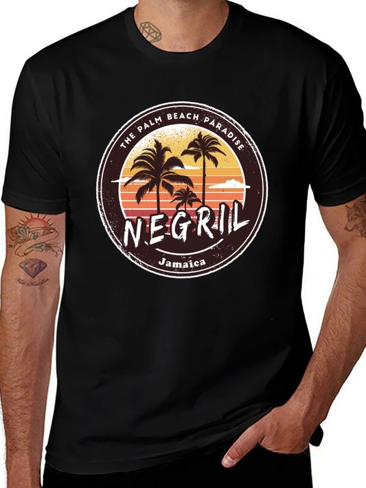 Negril Jamaica T-Shirt Palm Beach Paradise Graphic Tee