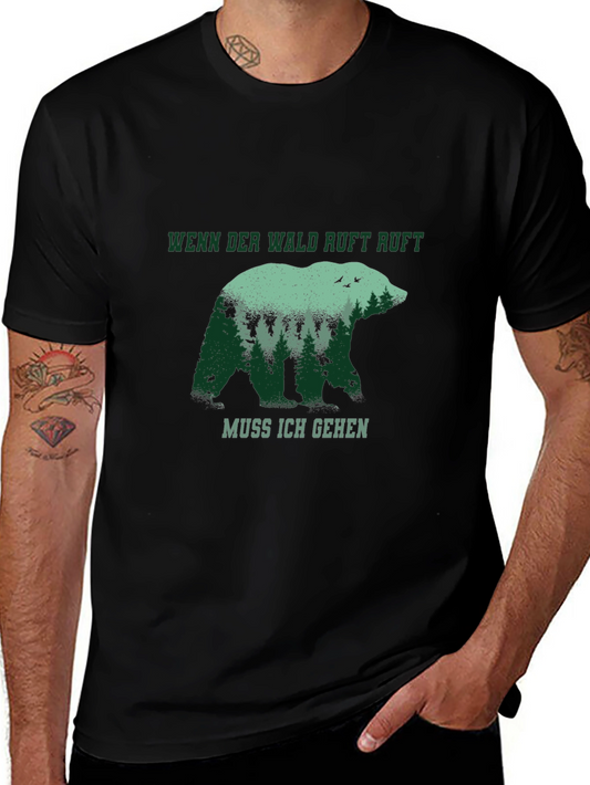 Wenn Der Wald Ruft Bear T-Shirt