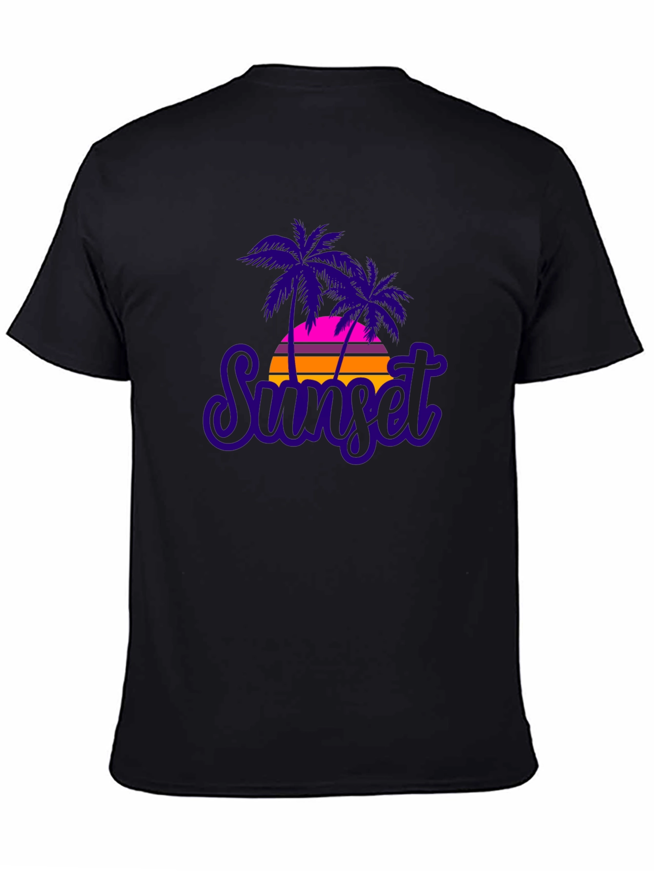 Sunset Palms Graphic Tee - Retro Style T-Shirt