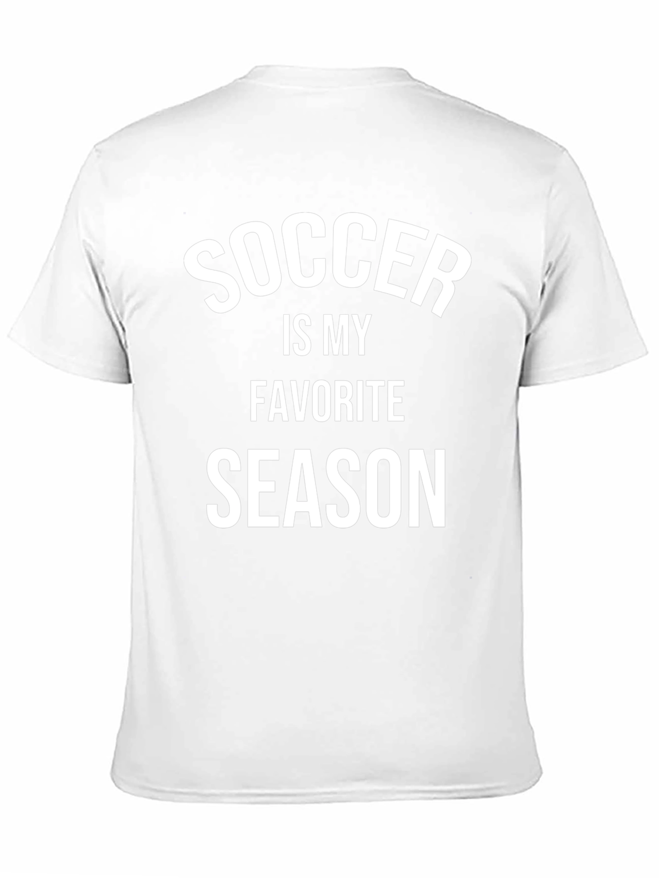Soccer is My Favorite Season Black T-Shirt