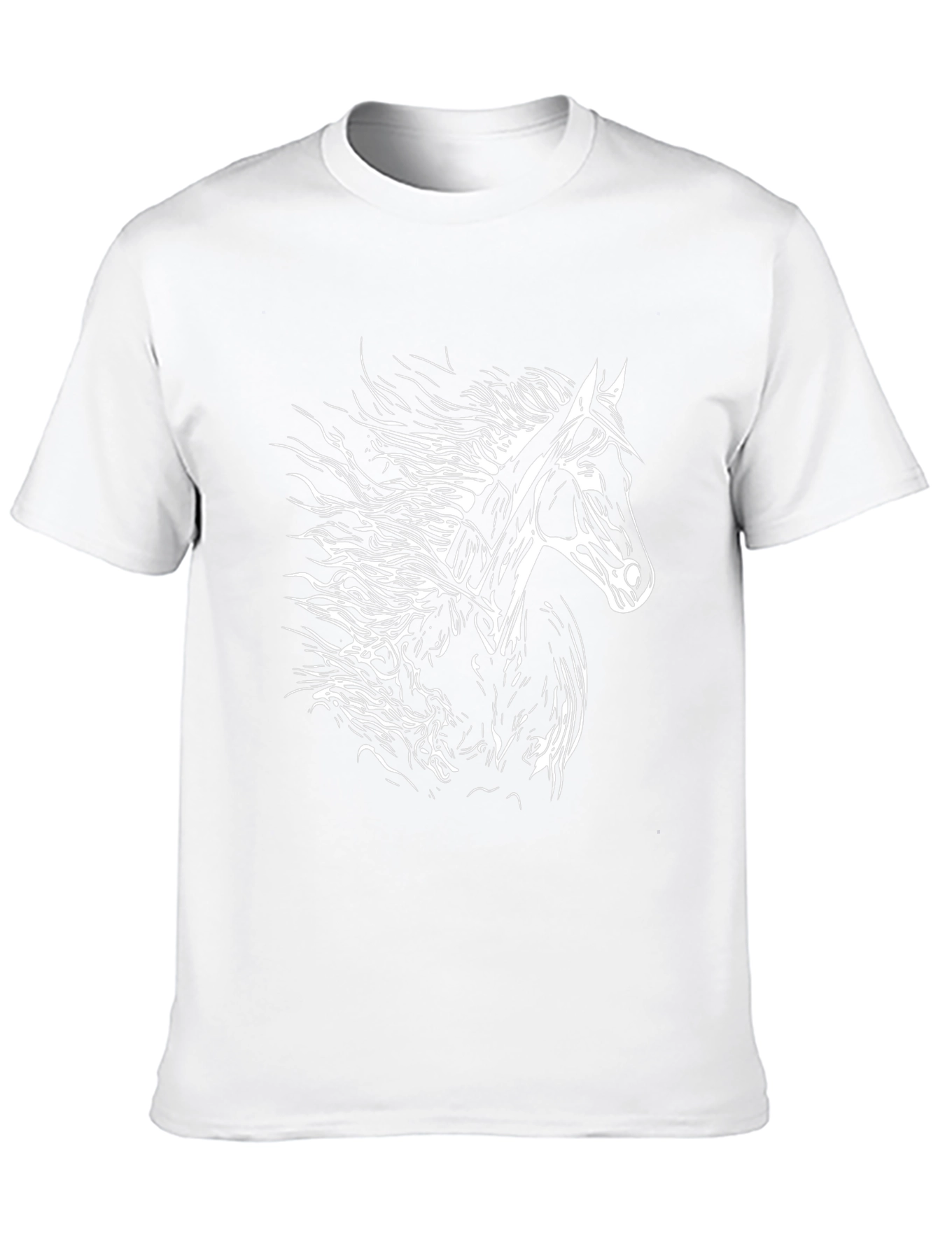 Horse Graphic T-Shirt - Black Cotton Tee