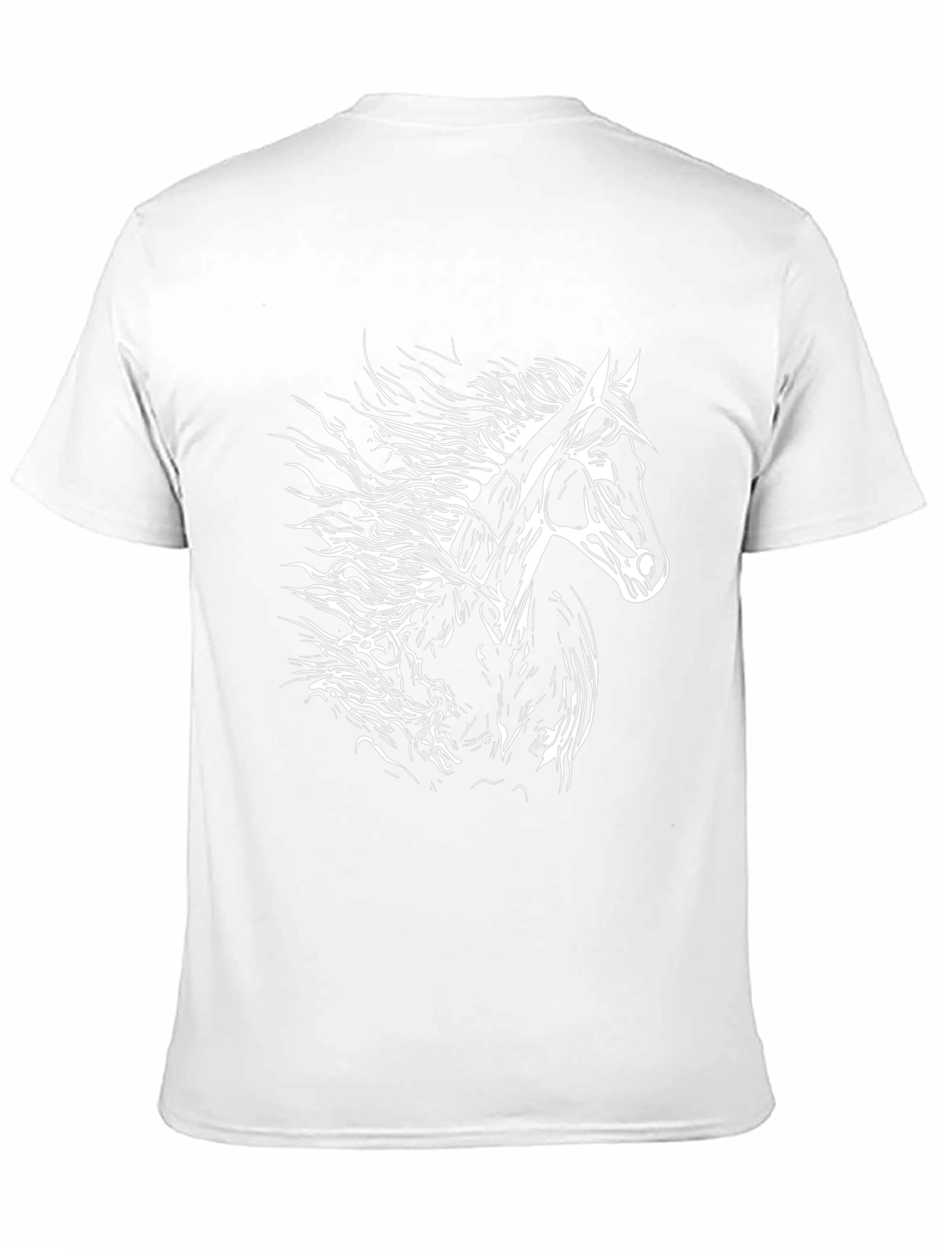 Horse Graphic T-Shirt - Black Cotton Tee