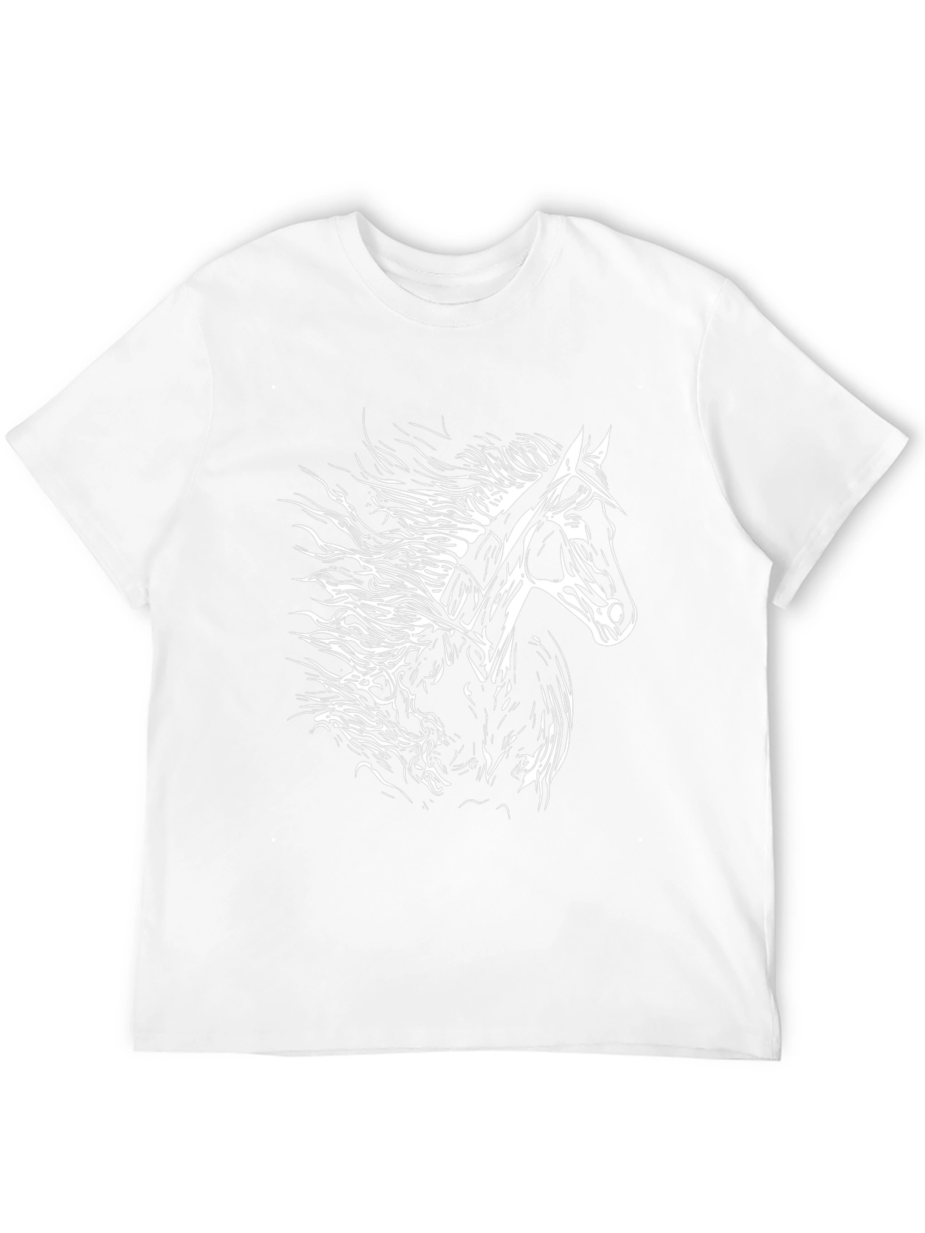 Horse Graphic T-Shirt - Black Cotton Tee