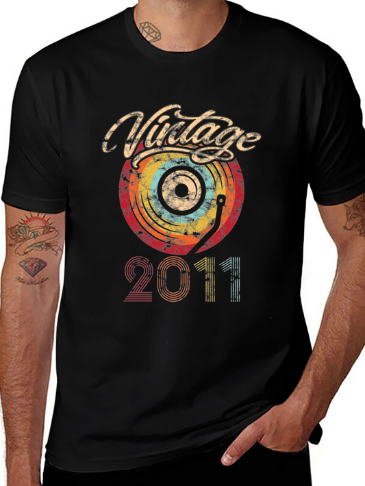 Vintage 2011 Record Graphic Tee