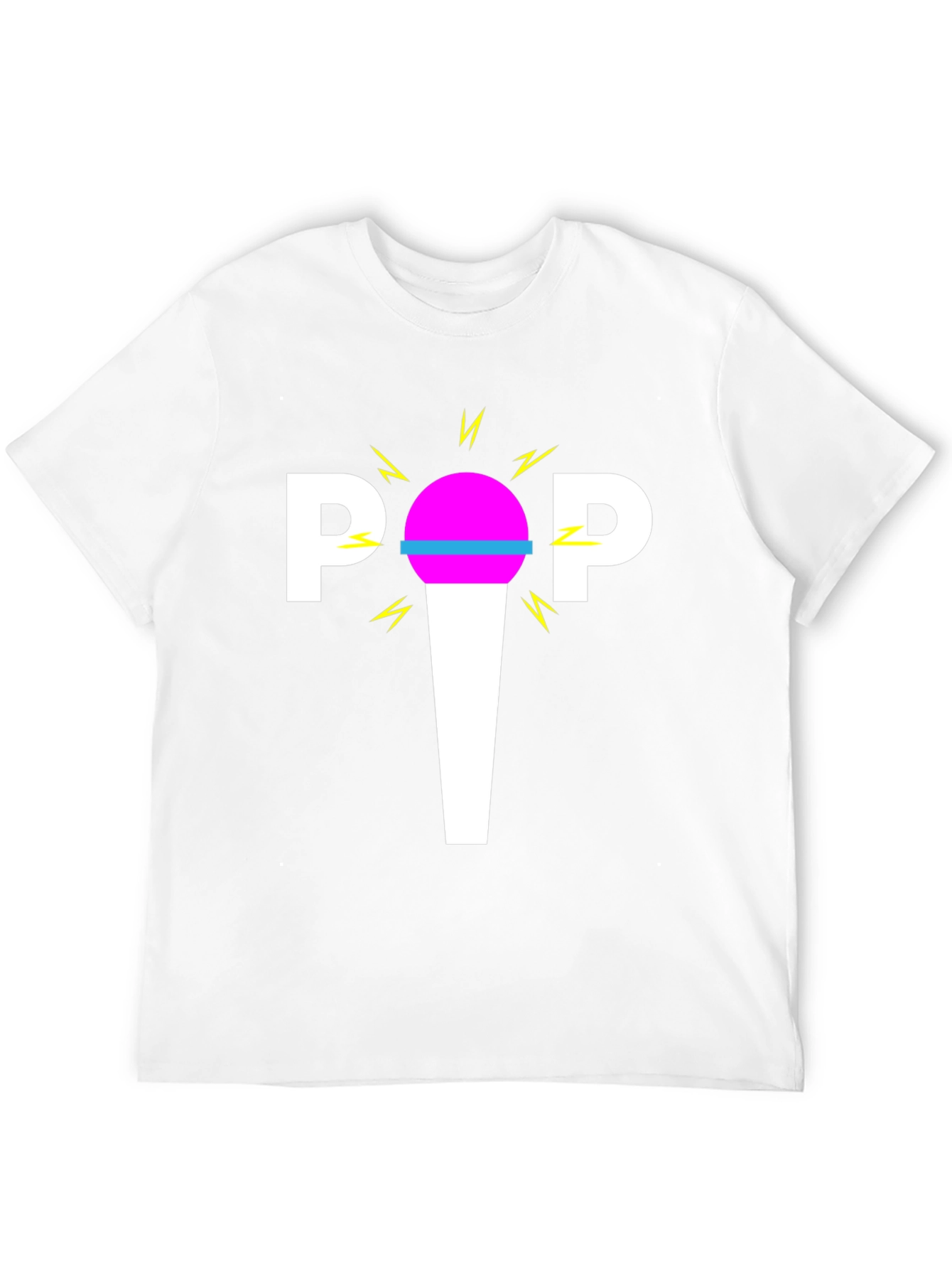 Retro POP Graphic Tee - Black Cotton Blend